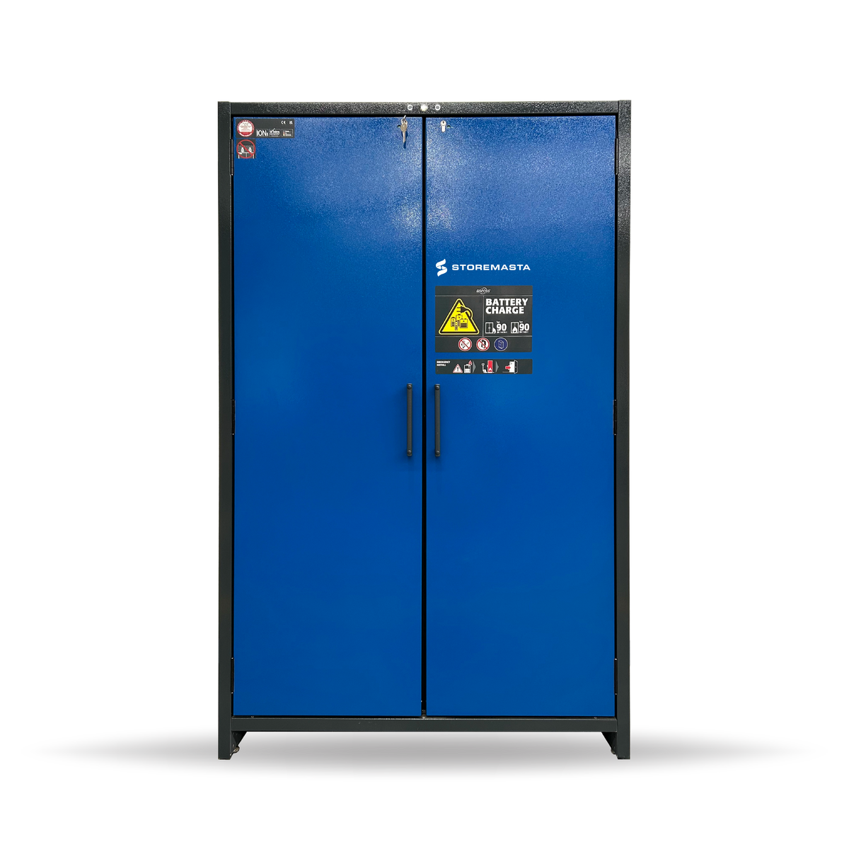 HI-LINE ION-LINE 90-minute Fire Rated Lithium-ion Battery Storage & Charging Cabinet, 1200mm wide (IO90.195.120.PC.WDC)