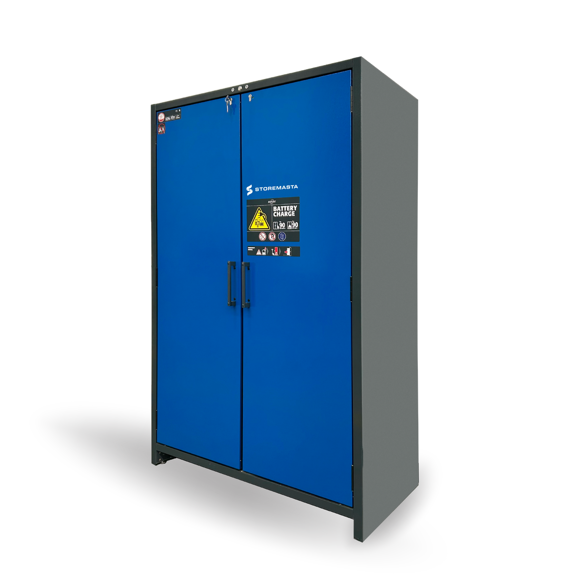 HI-LINE ION-LINE 90-minute Fire Rated Lithium-ion Battery Storage & Charging Cabinet, 1200mm wide (IO90.195.120.PC.WDC)