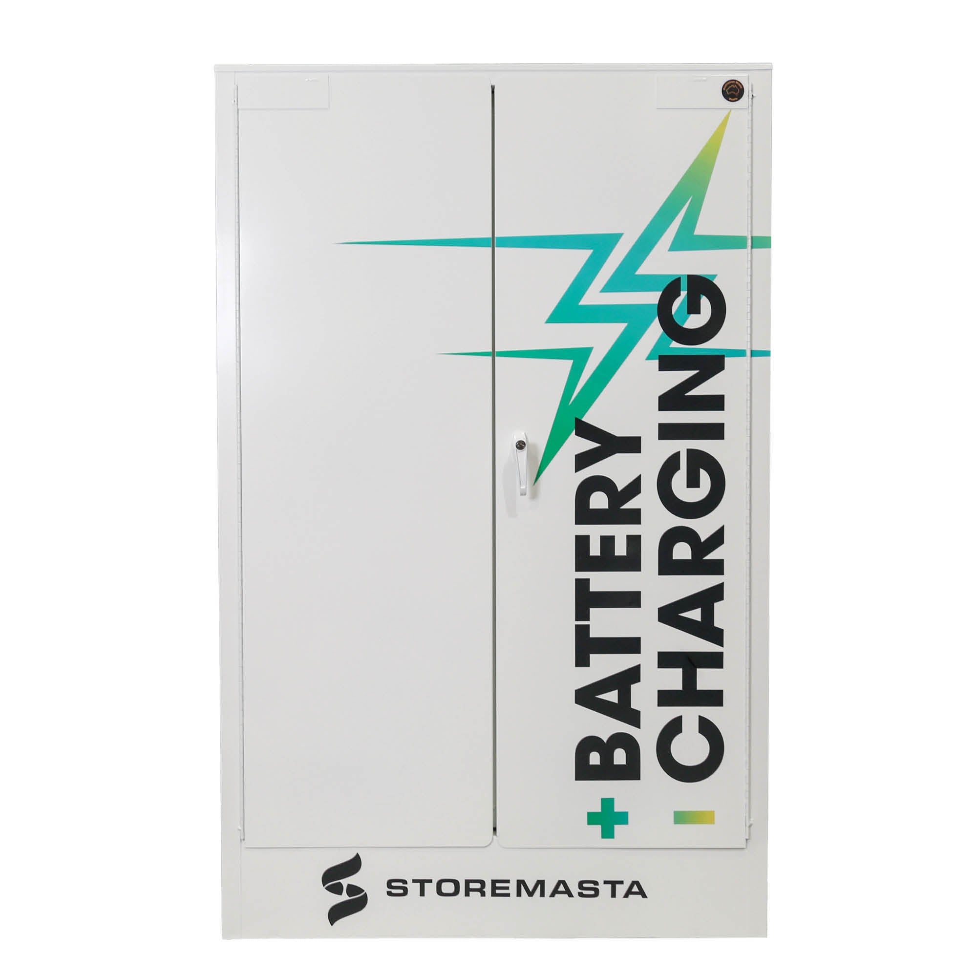 18 Outlet Battery Charging Cabinet with Fire Suppression System - Monitored with Auto Dialer