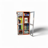 PPE Storage Cabinet - Double Perspex Door (with hanging rail)