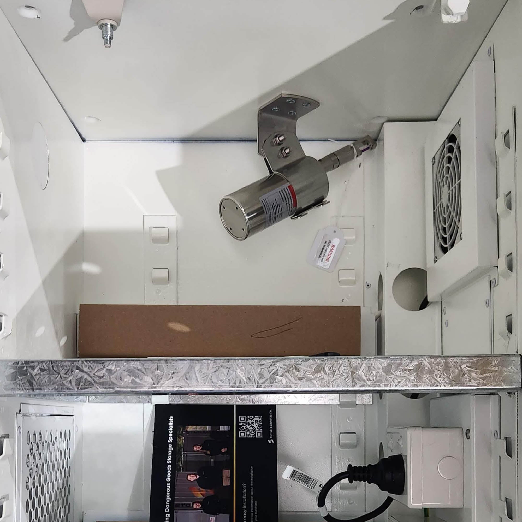 8 Outlet Battery Charging Cabinet with BTA Fire Suppression System - Non Monitored