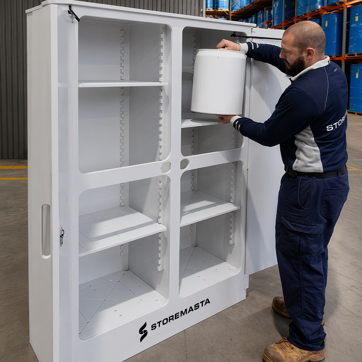 250L - Polyethylene Corrosive Substance Storage Cabinet