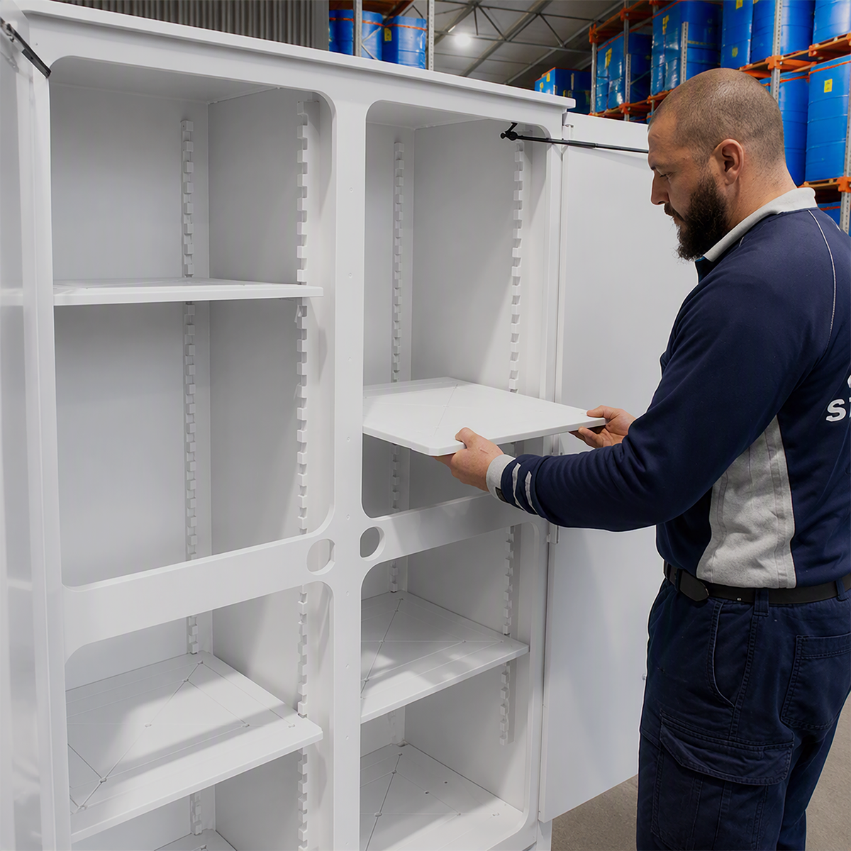 250L - Polyethylene Corrosive Substance Storage Cabinet