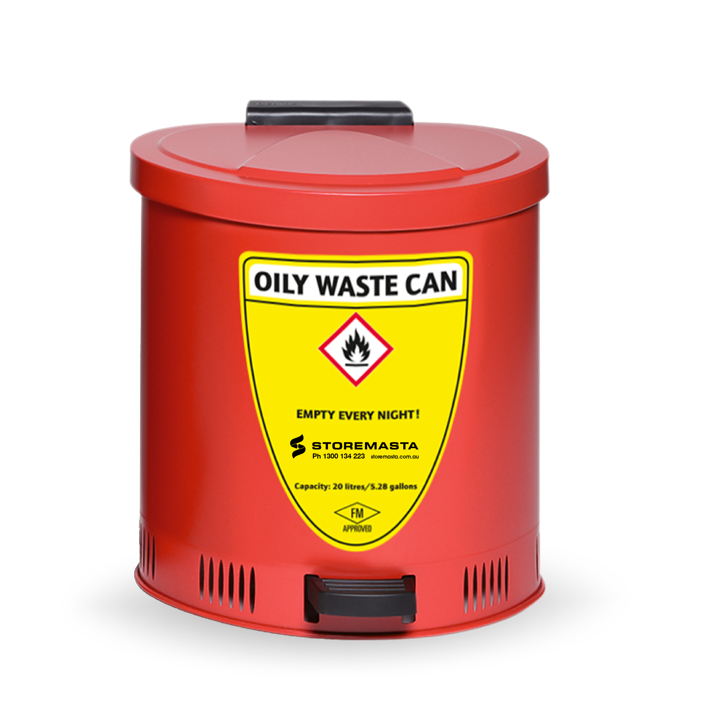 20L Disposal Bin - Red
