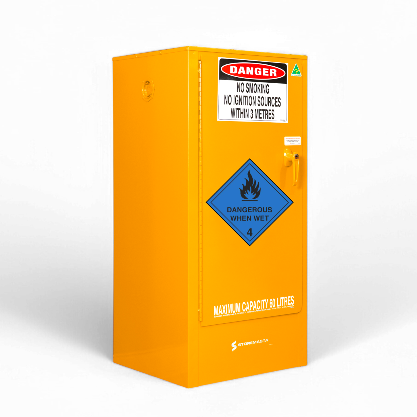 Dangerous When Wet Storage Cabinet - 60L