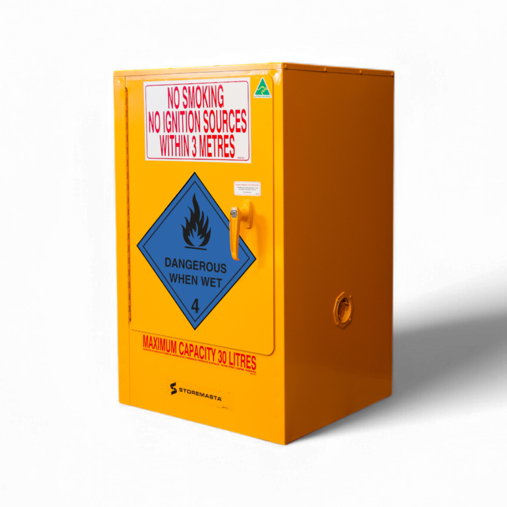 Dangerous When Wet Storage Cabinet - 30L