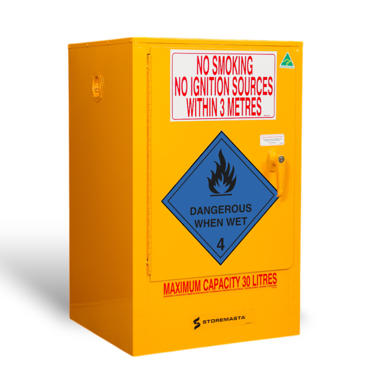 Dangerous When Wet Storage Cabinet - 30L