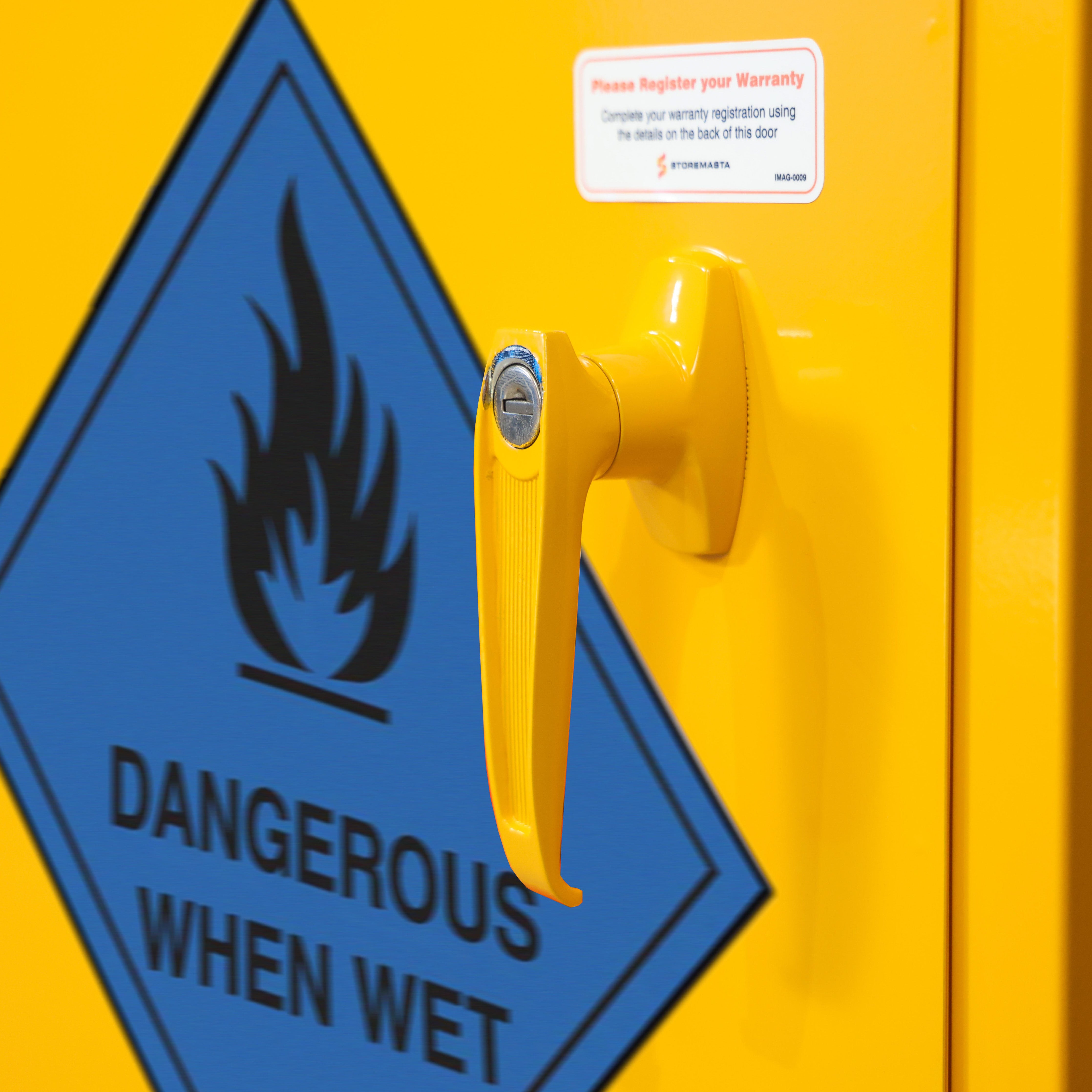 Dangerous When Wet Storage Cabinet - 30L