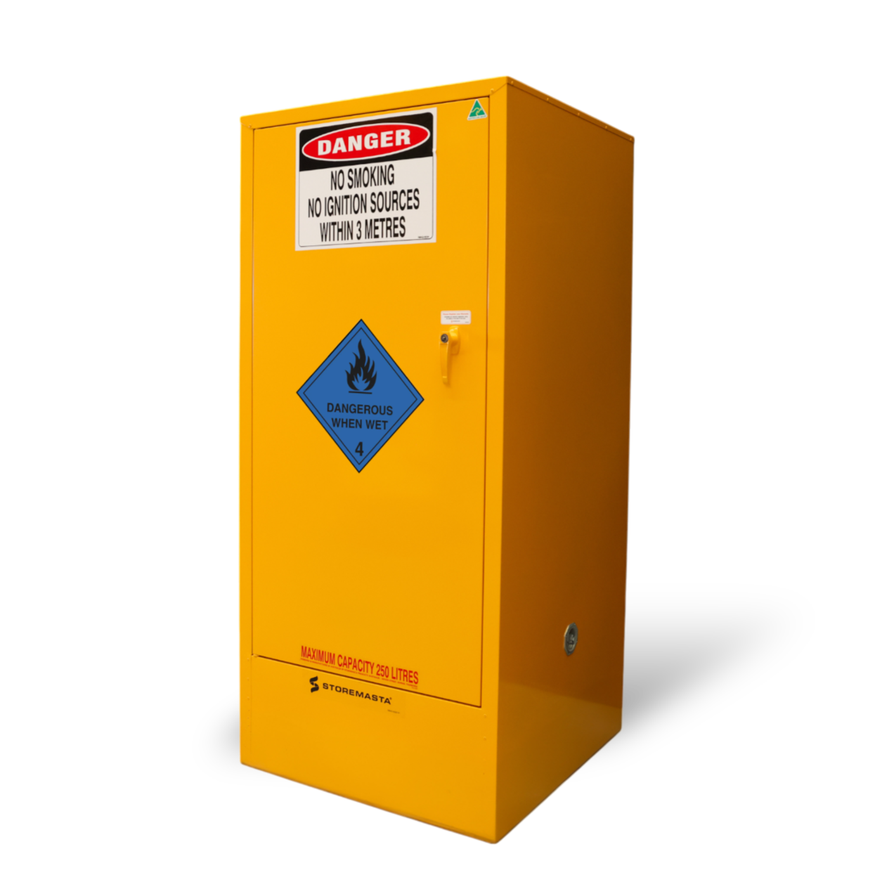 Dangerous When Wet Storage Cabinet - Single Door - 250L