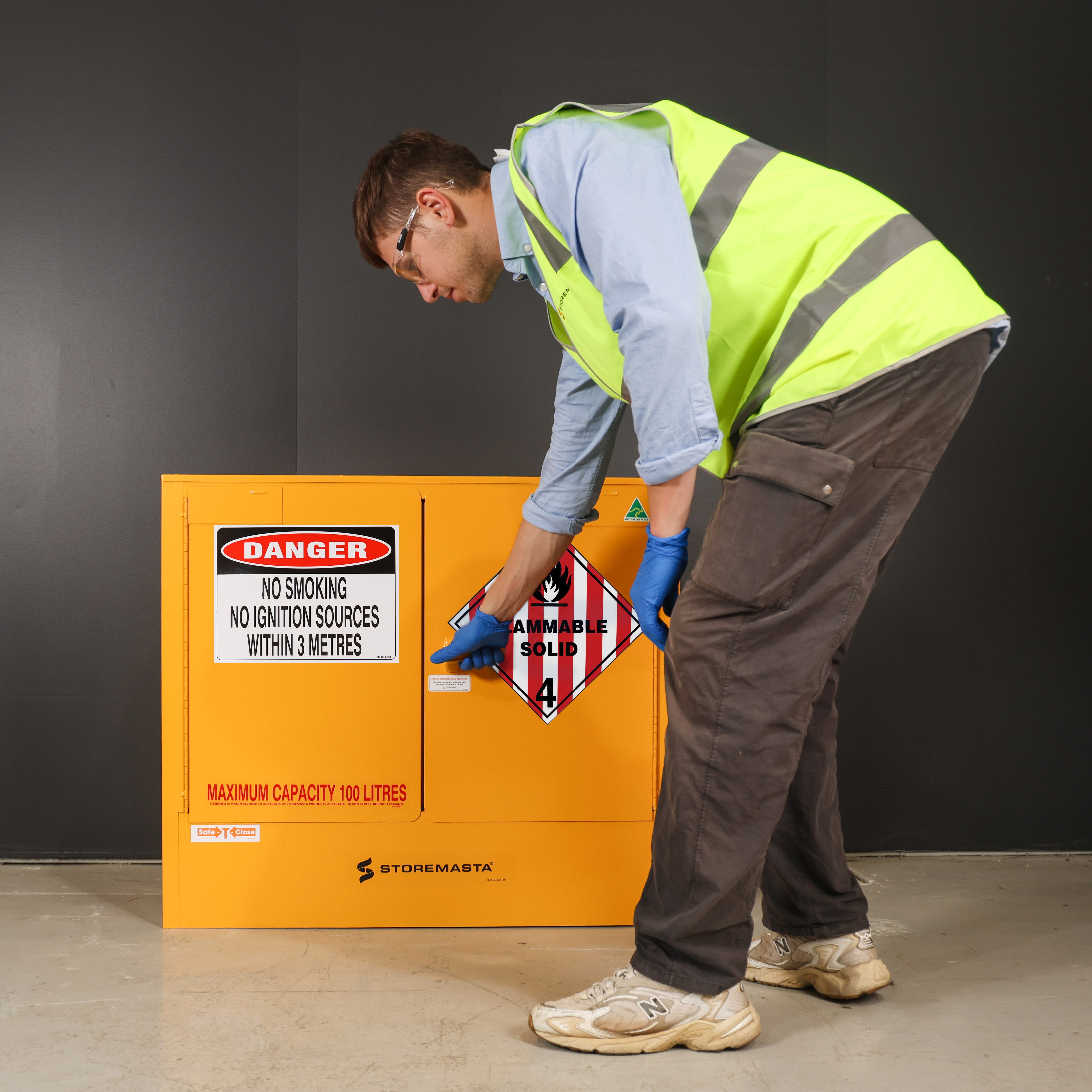 Flammable Solids Storage Cabinet - 100L