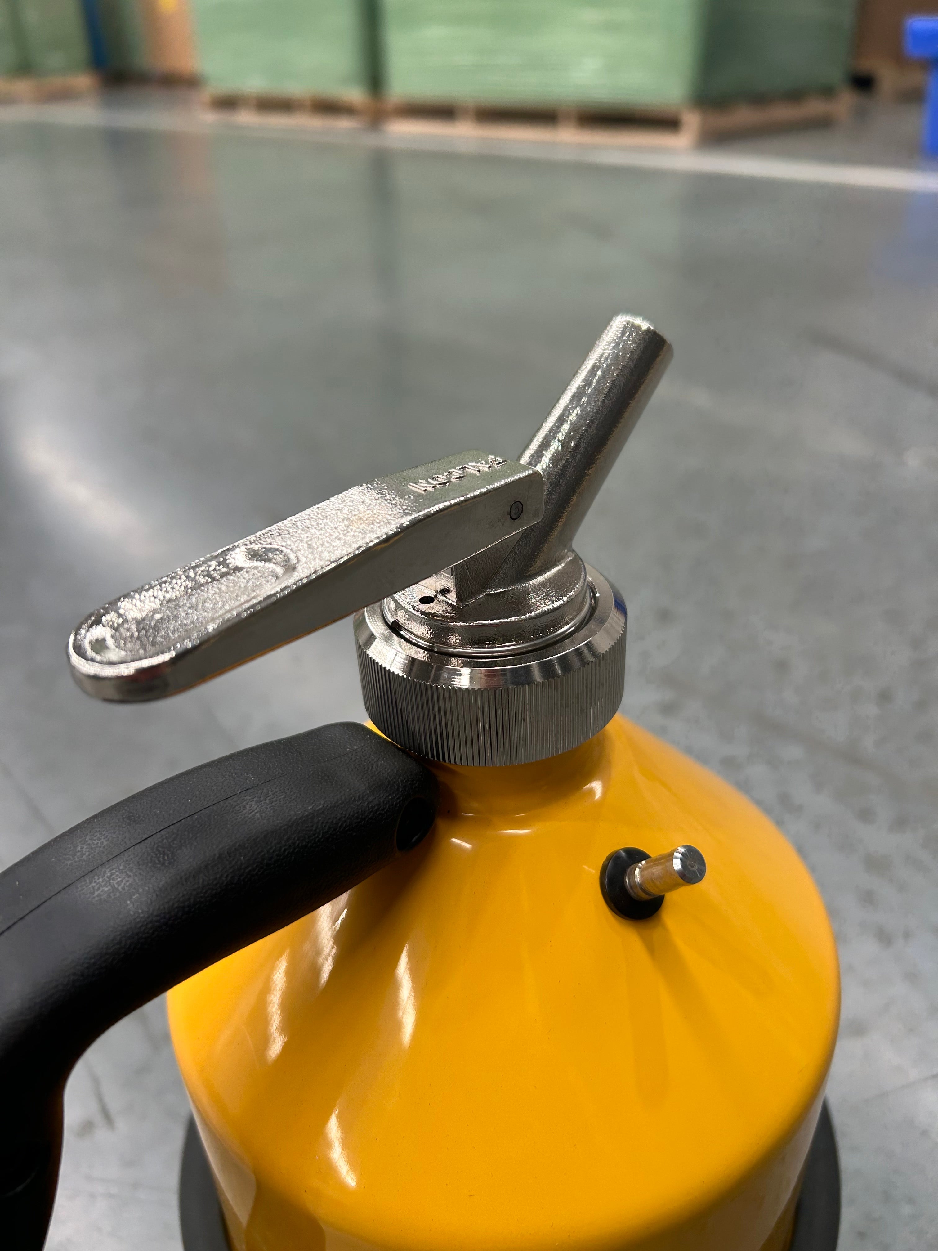 1L Safety Can - Signal Yellow with SS Tap