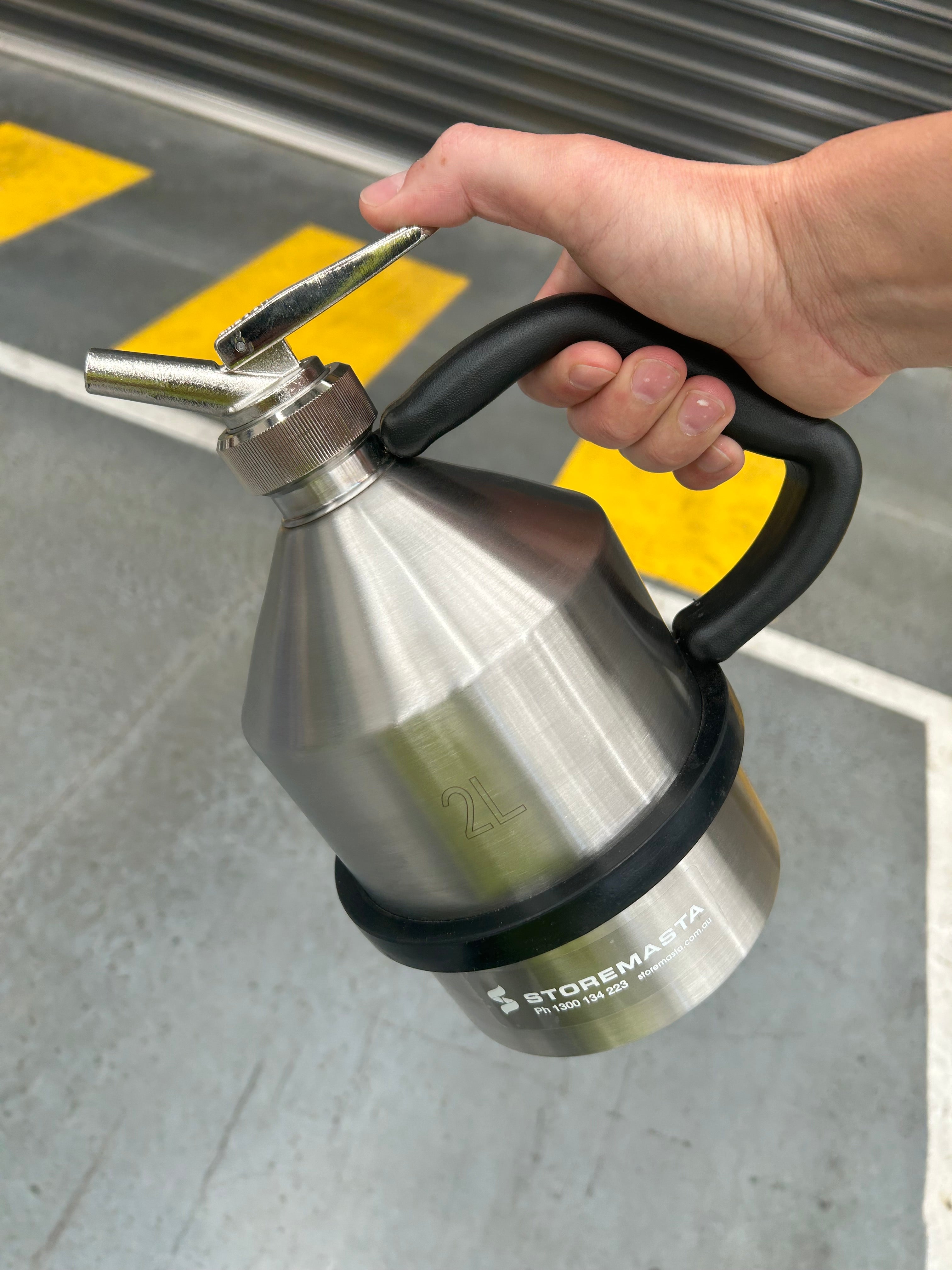 2L Safety Can - Stainless Steel with SS Tap