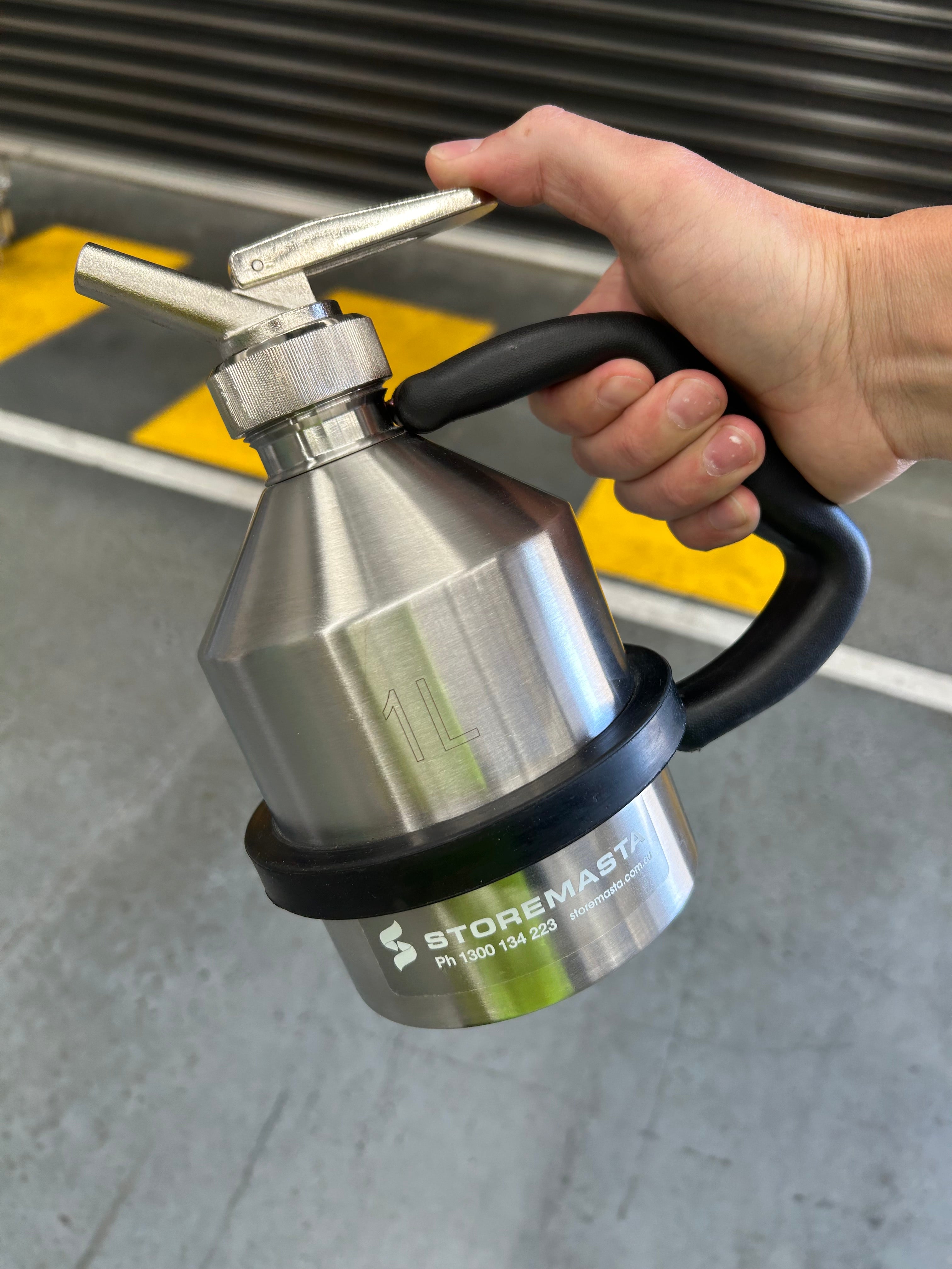 1L Safety Can - Stainless Steel with SS Tap
