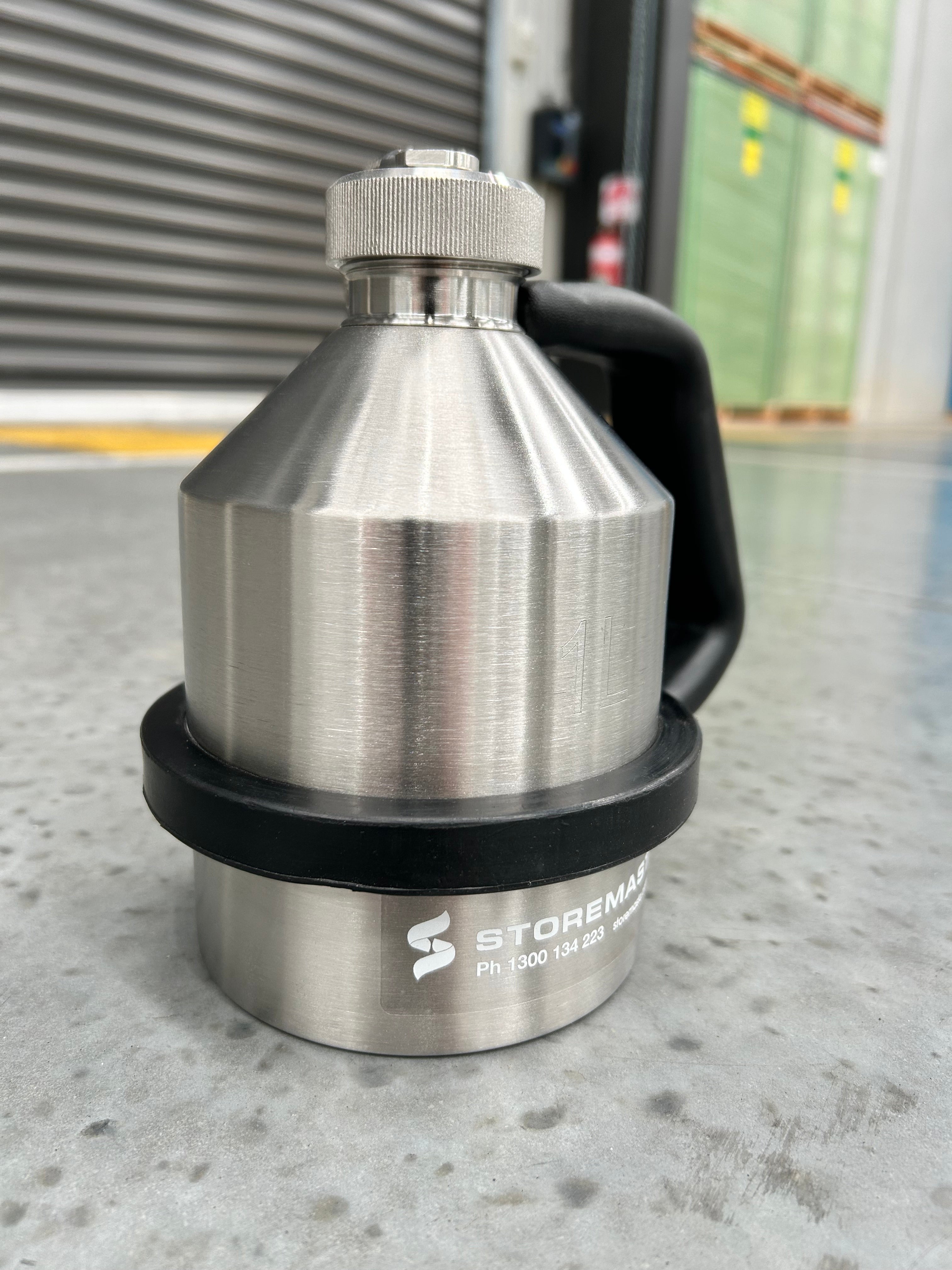 1L Safety Can - Stainless Steel with Screw Cap