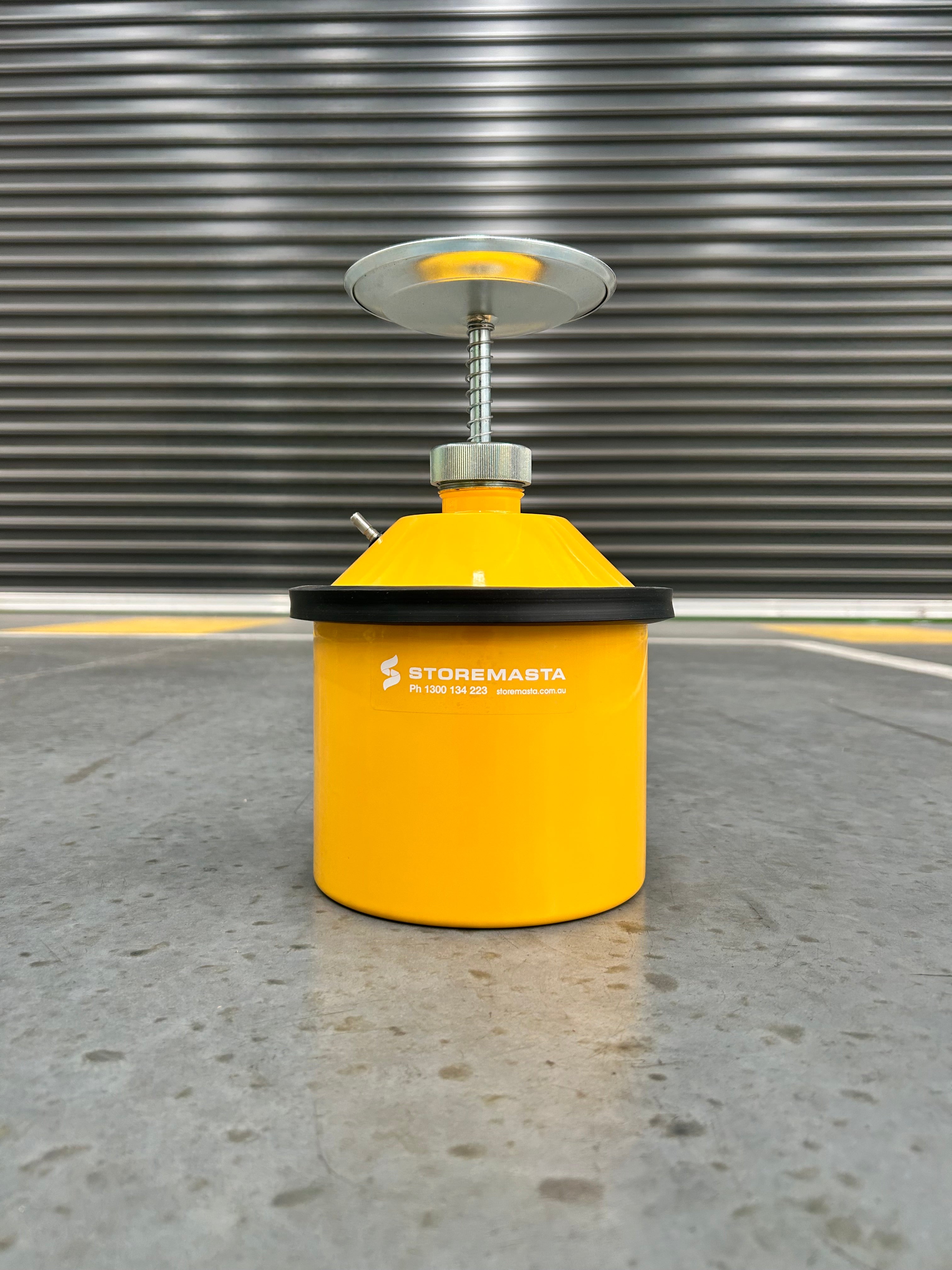 2.5L Plunger Can - Galvanised Yellow