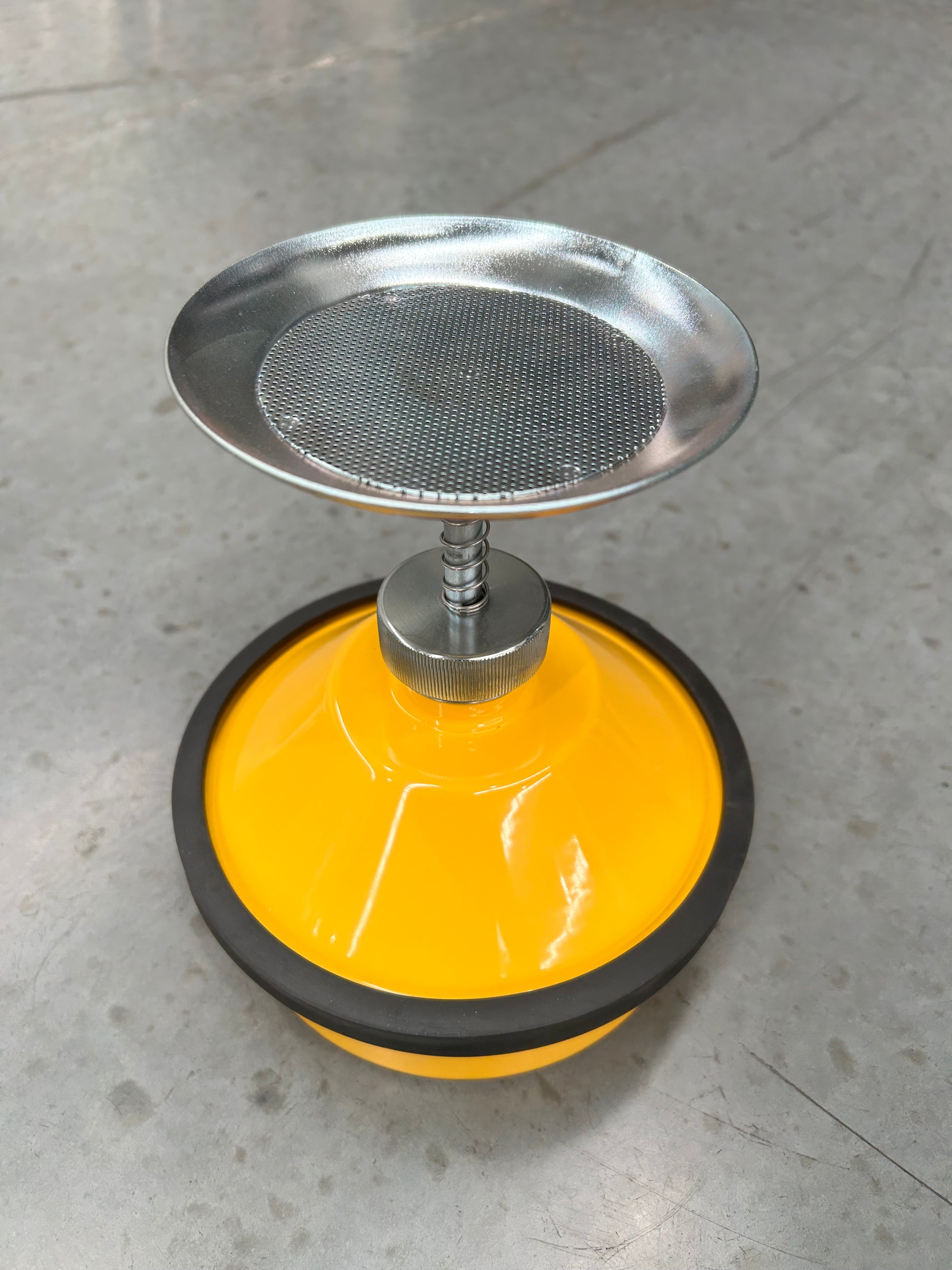 1L Plunger Can - Galvanised Yellow