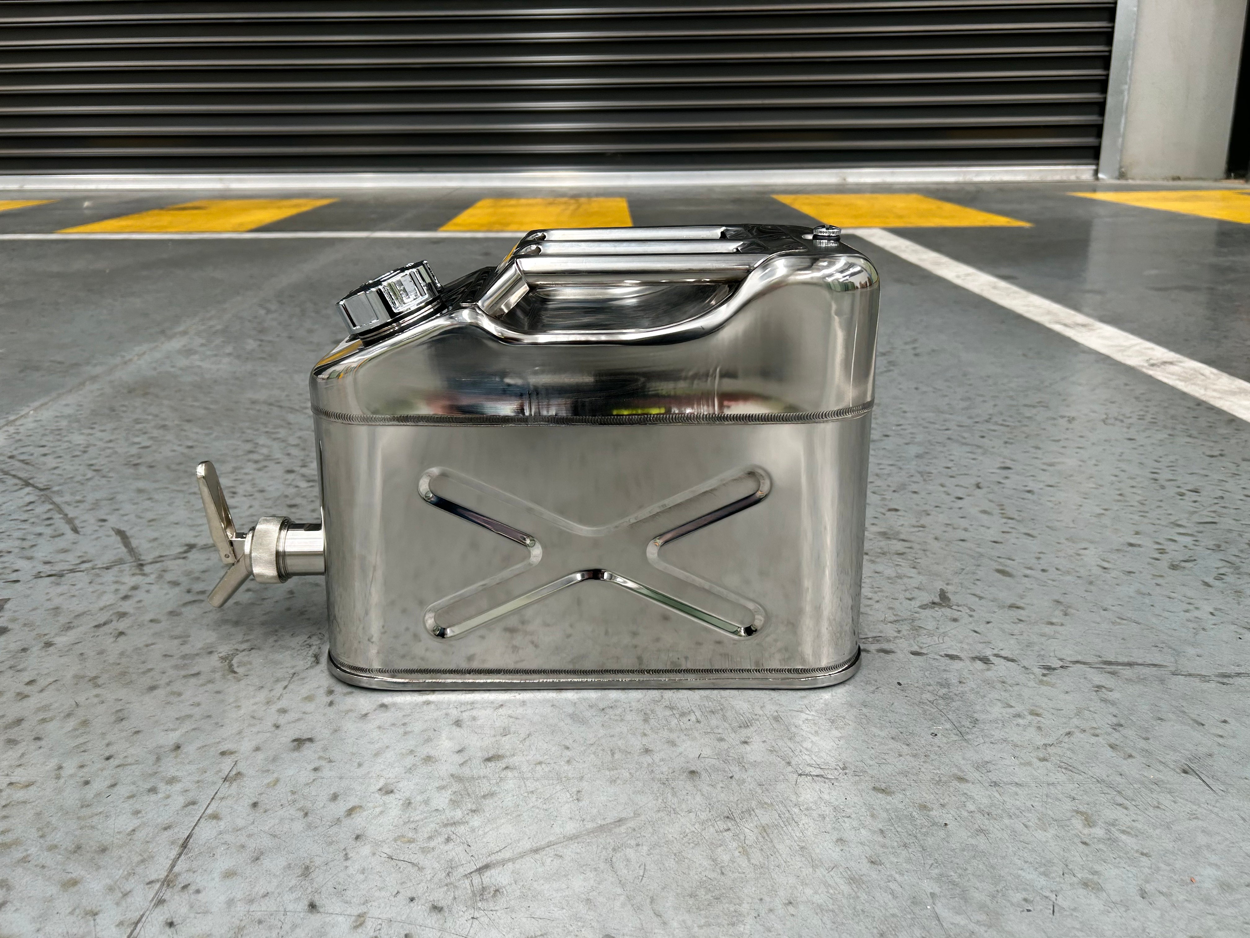 10L Safety Canister - Stainless Steel with SS Tap
