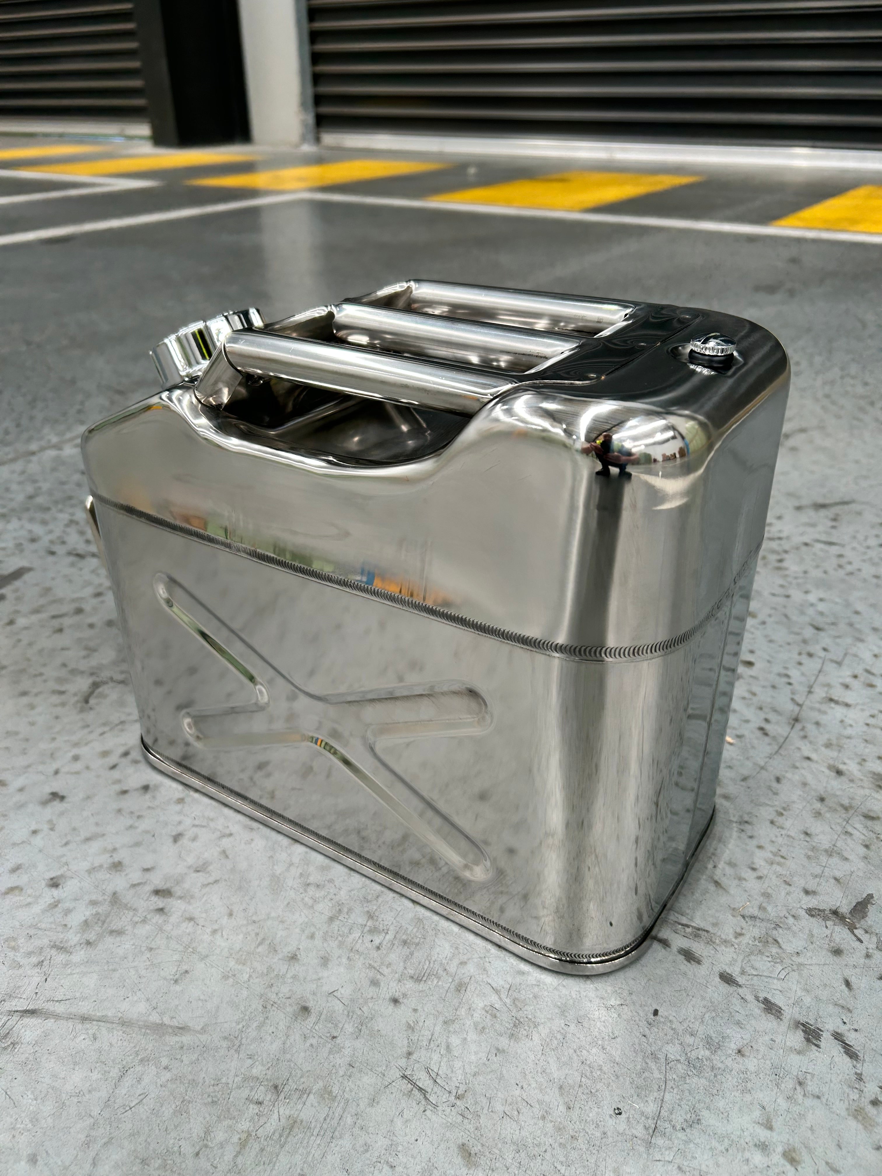 10L Safety Canister - Stainless Steel with SS Tap