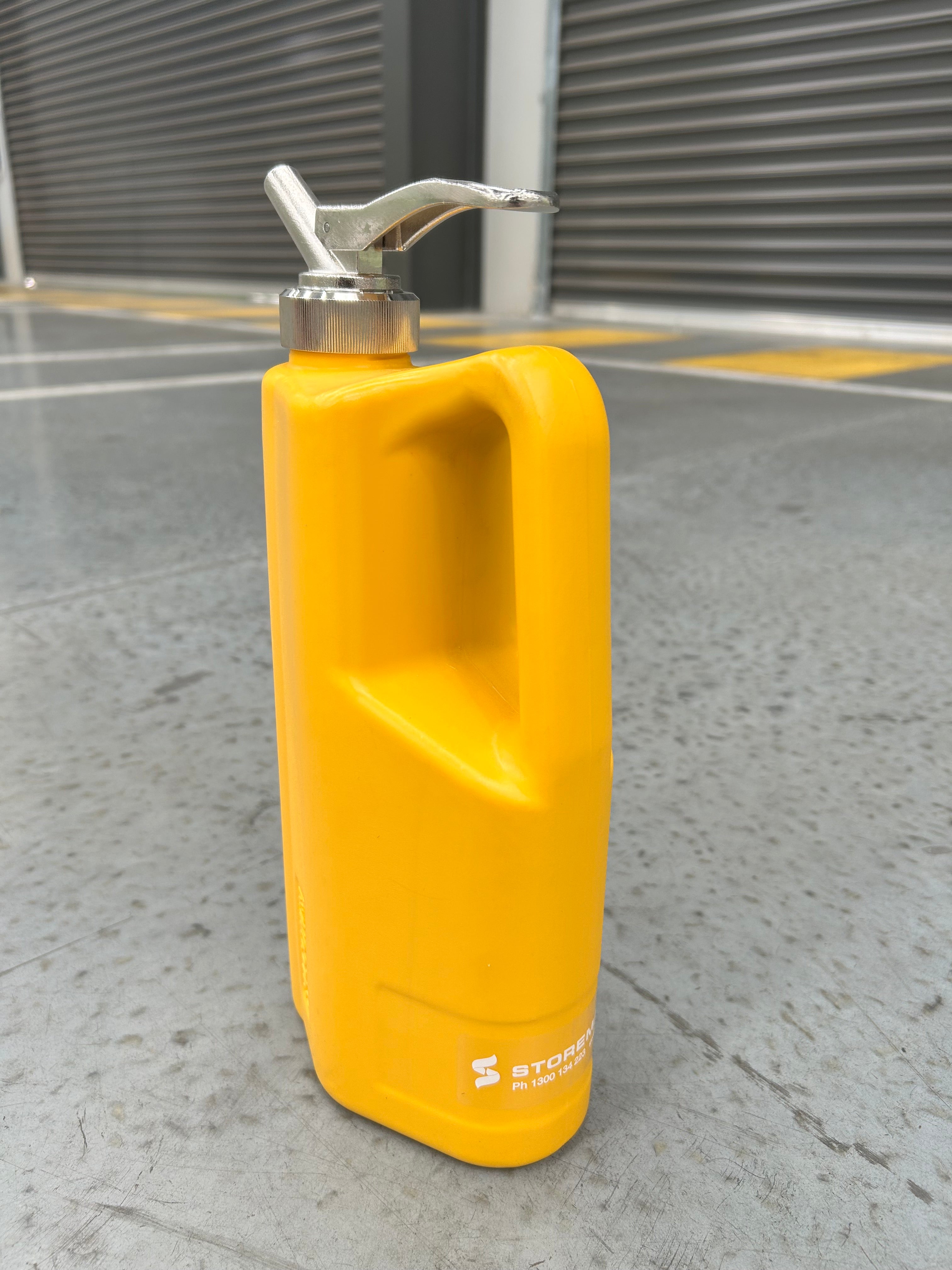1L Safety Can - Polyethylene Yellow with SS Tap