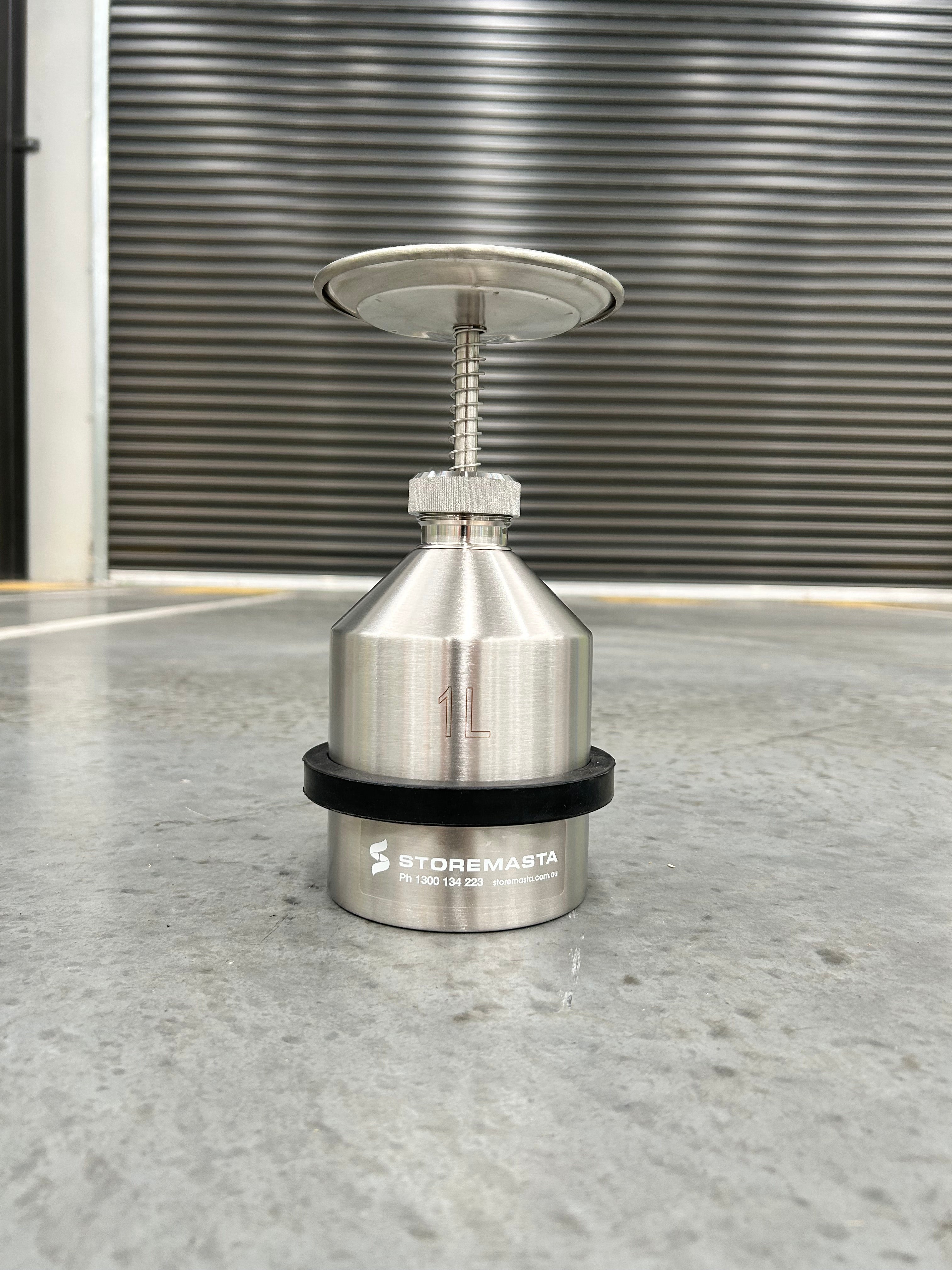 1L Plunger Can - Stainless Steel