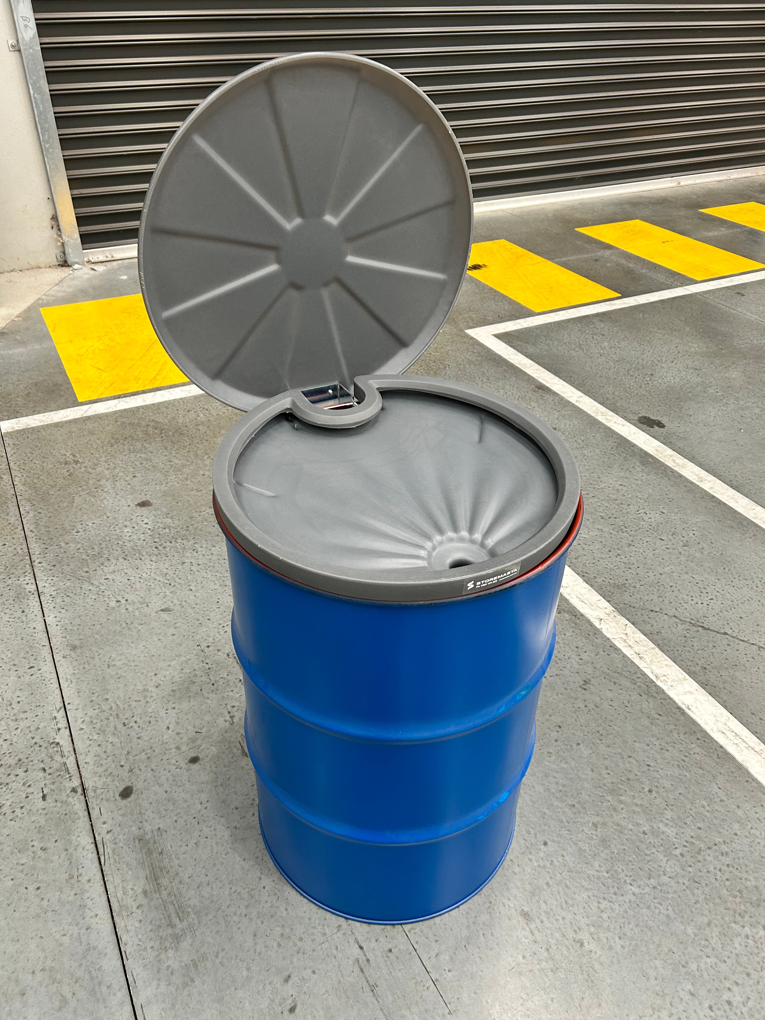 5L Polyethylene Drum Funnel - Grey with cover