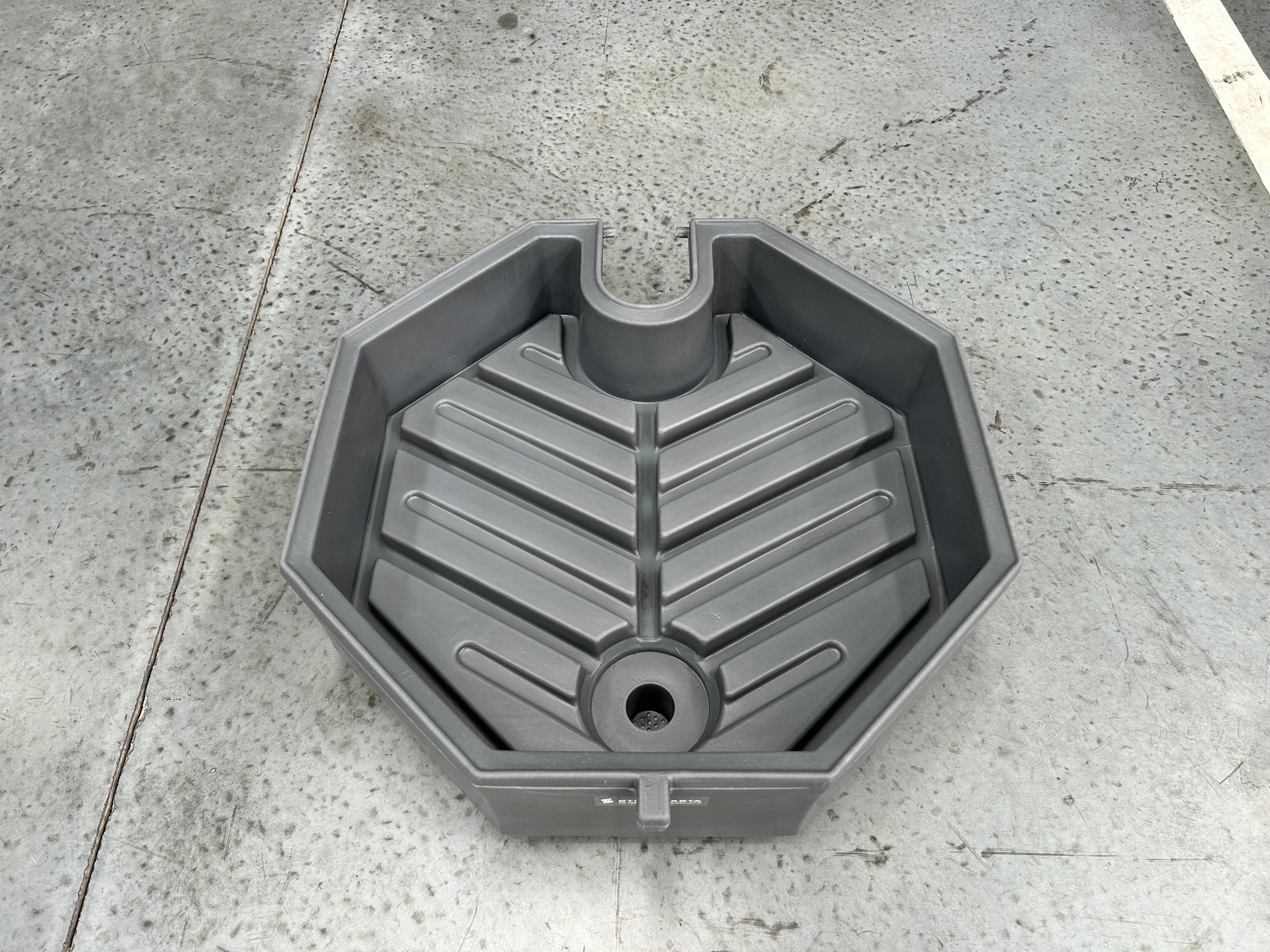 22L Polyethylene Drum Funnel - Grey