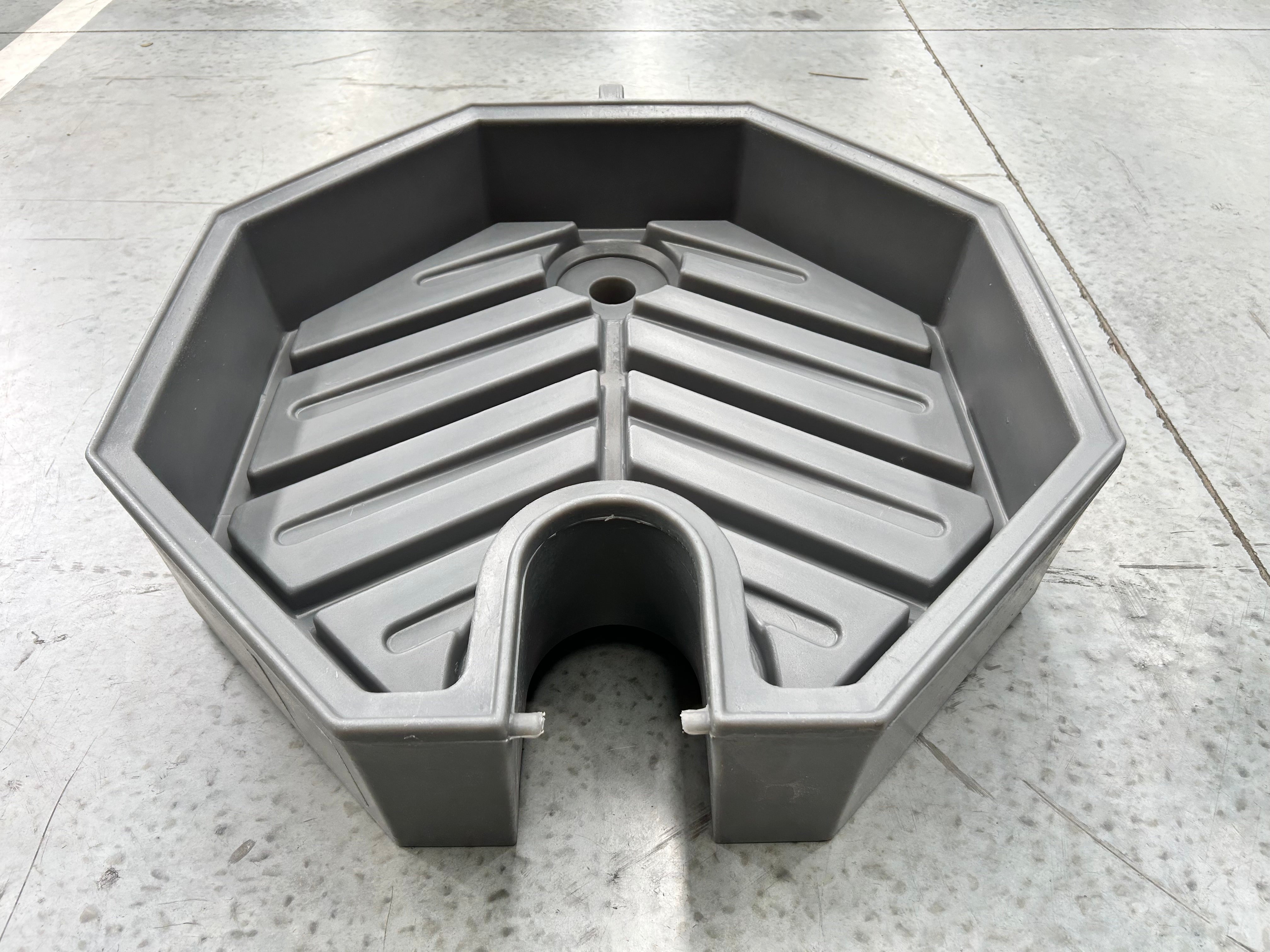 22L Polyethylene Drum Funnel - Grey