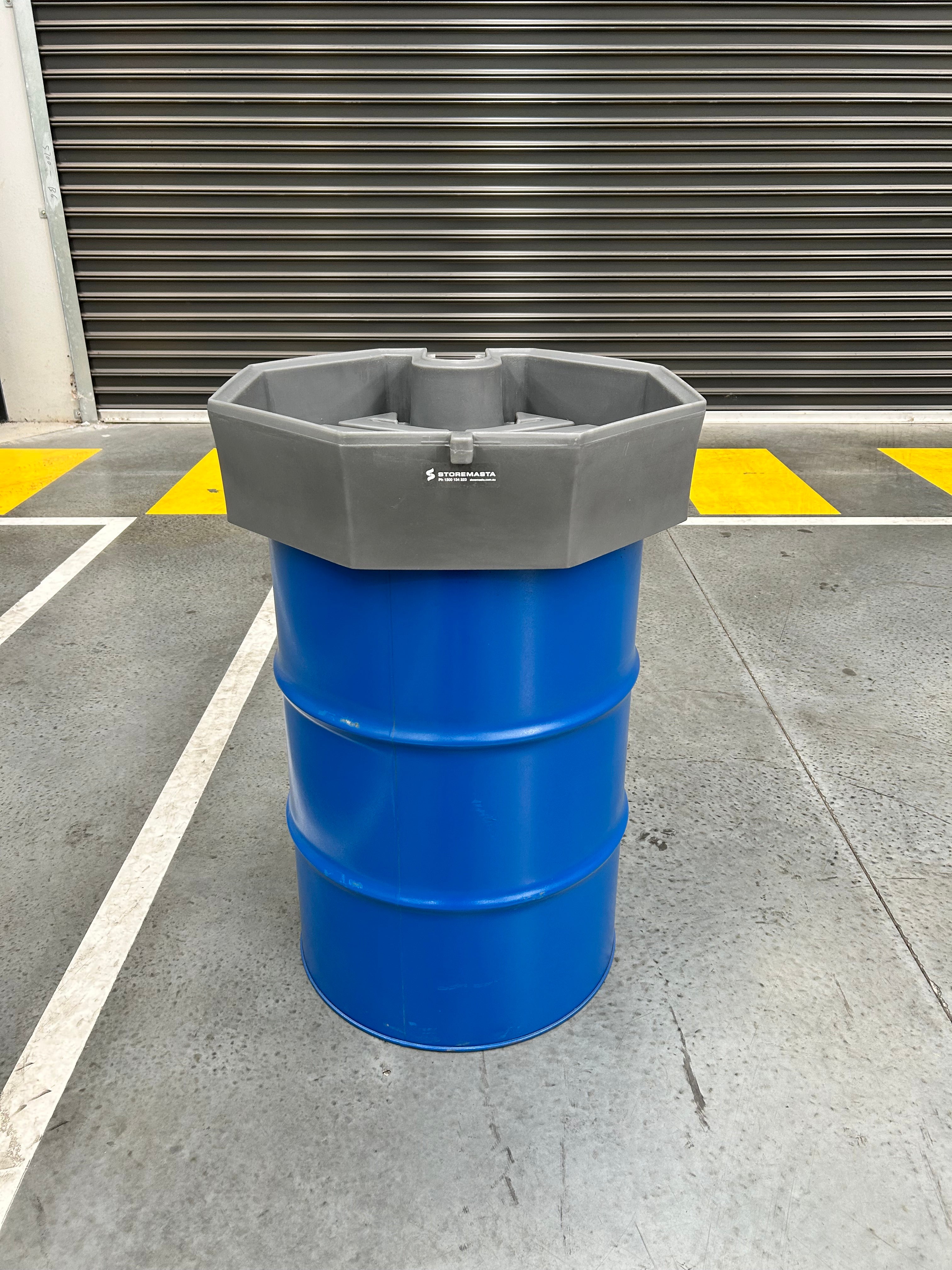 22L Polyethylene Drum Funnel - Grey