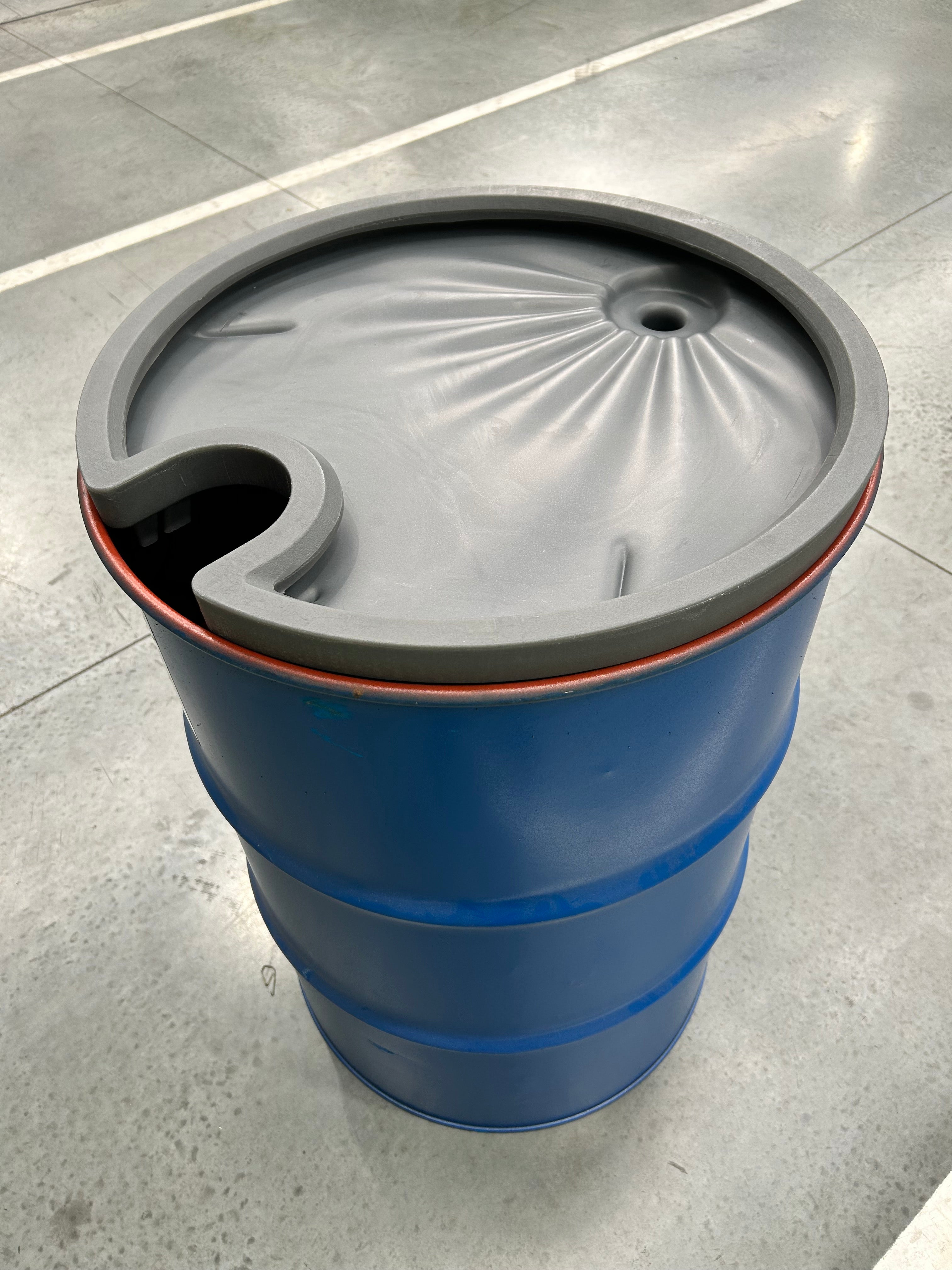 5L Polyethylene Drum Funnel - Grey