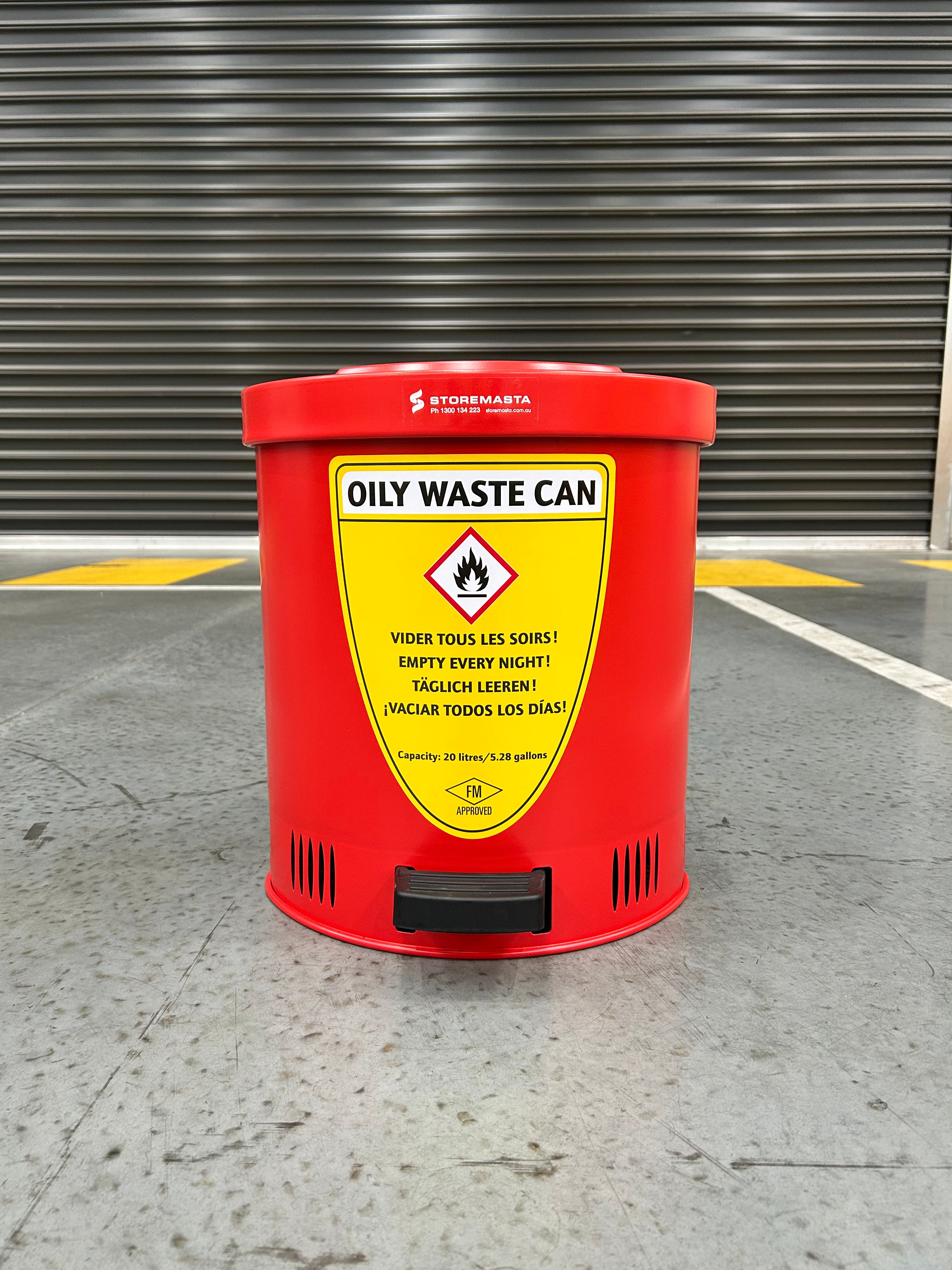 35L Disposal Bin - Red