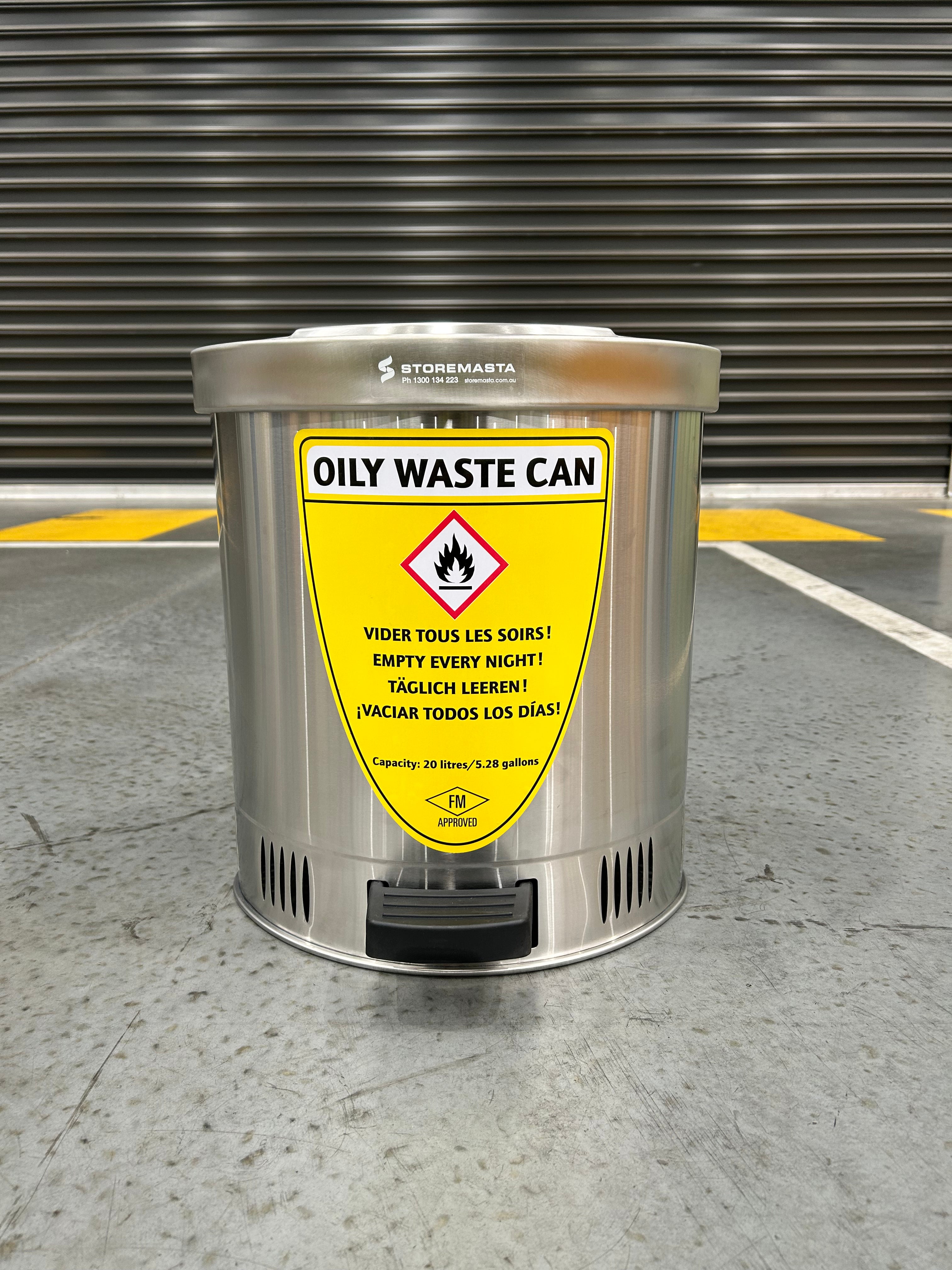 20L Disposal Bin - Stainless Steel