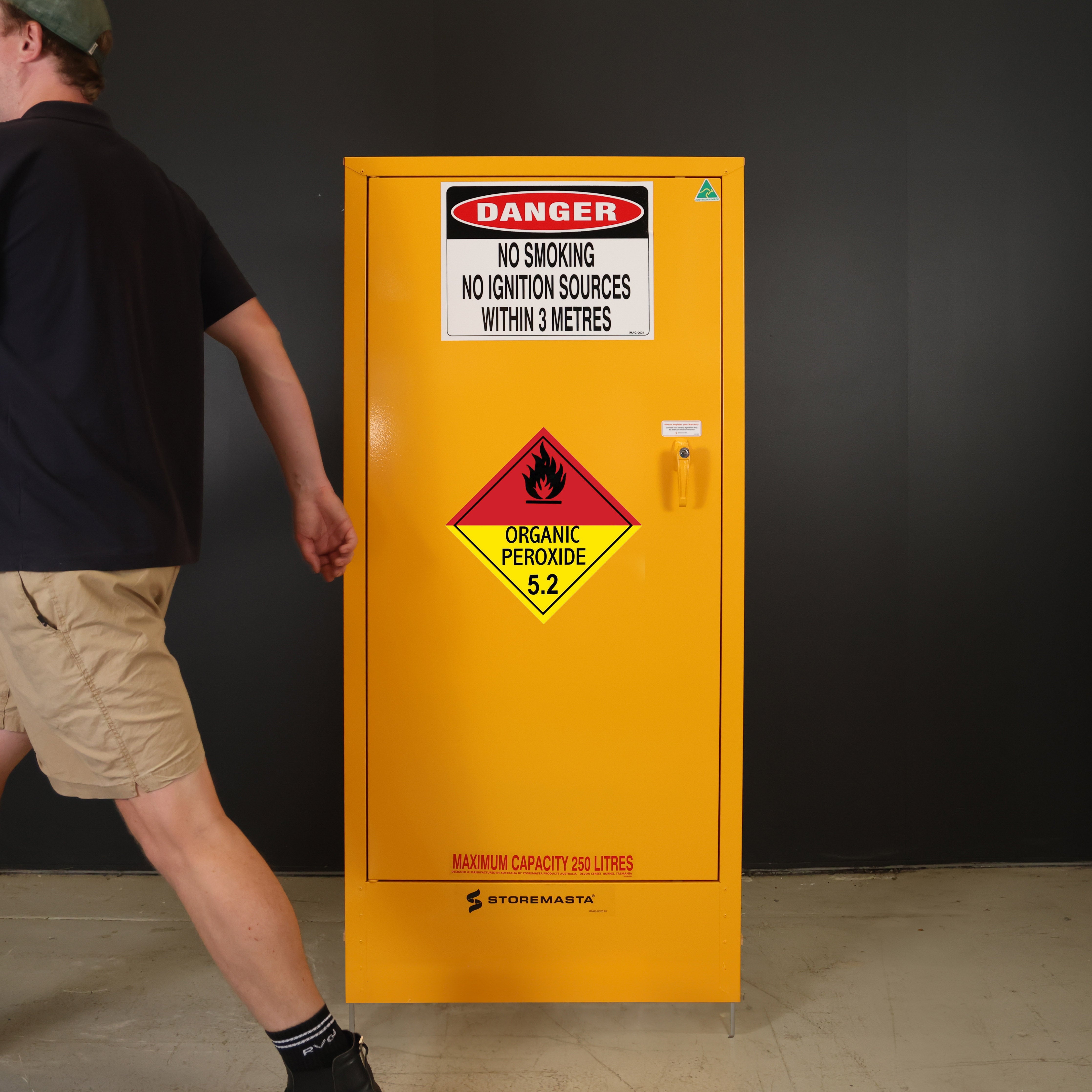 250L - Organic Peroxide Storage Cabinet - Single Door