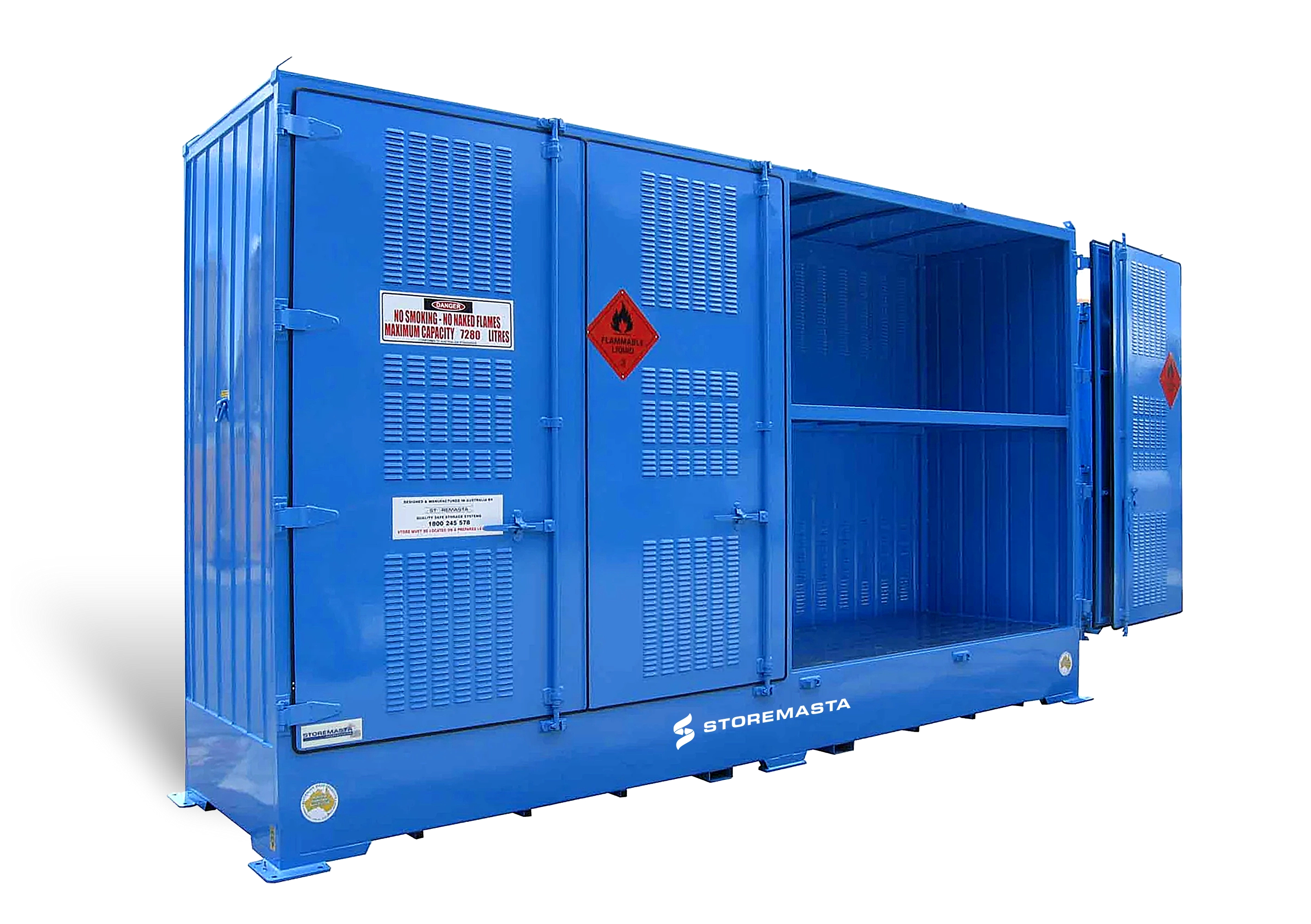 Single Depth Flammable Liquids Store - 8 IBC