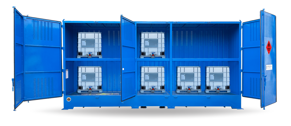 Single Depth Flammable Liquids Store - 10 IBC