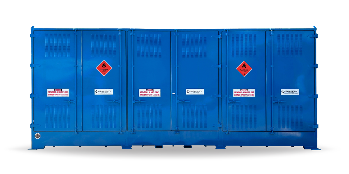 Single Depth Flammable Liquids Store - 12 IBC