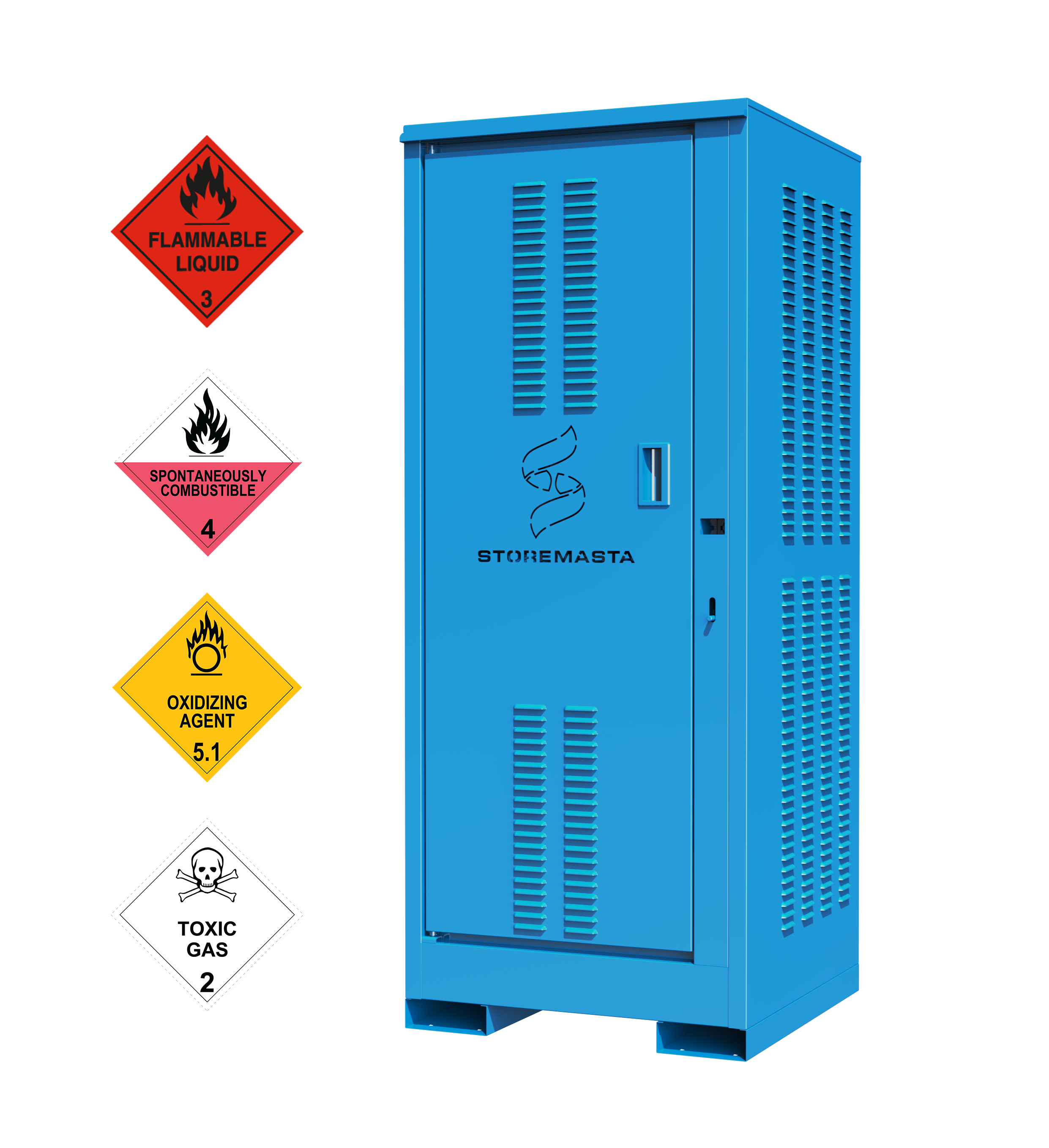 250L Outdoor DG Cabinet - Vertical