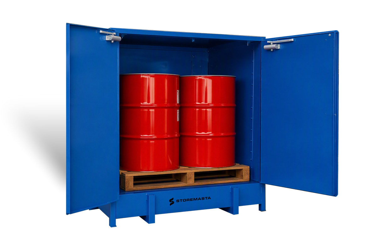 850L - Large Capacity Corrosive Substance Storage Cabinet - Pallet Store