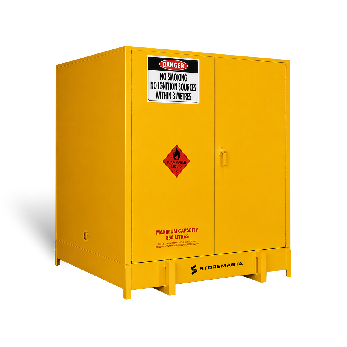 850L - Large Capacity Flammable Liquids Storage Cabinet - Pallet Store