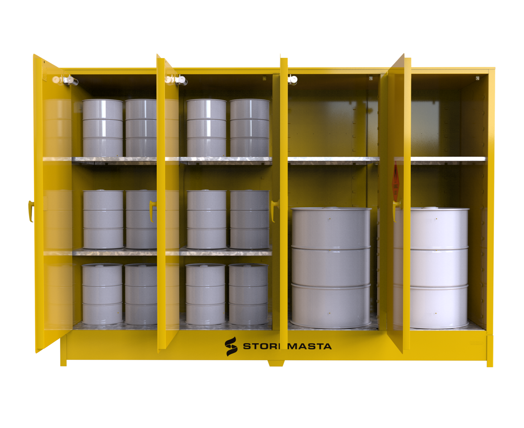 850L - Large Capacity Flammable Liquids Storage Cabinet