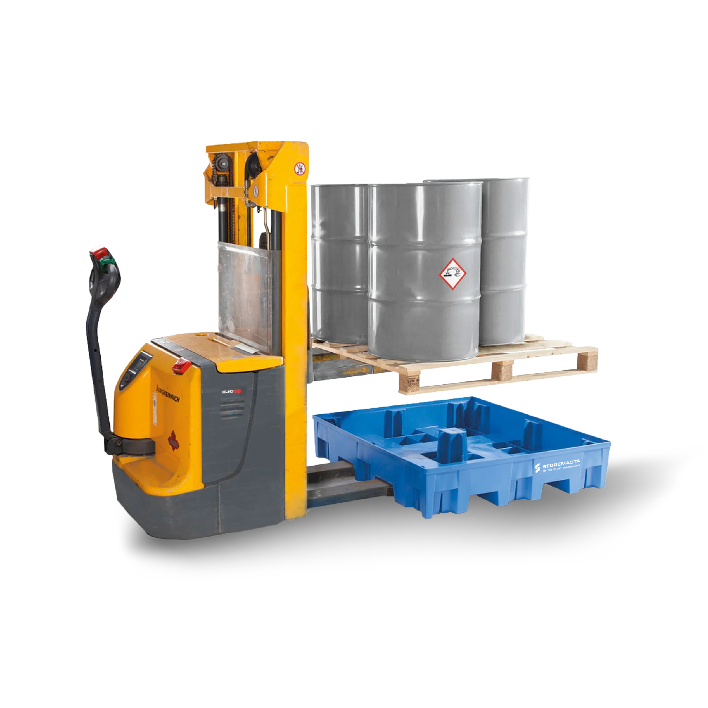 255L Polyethylene Sump Pallet - Blue