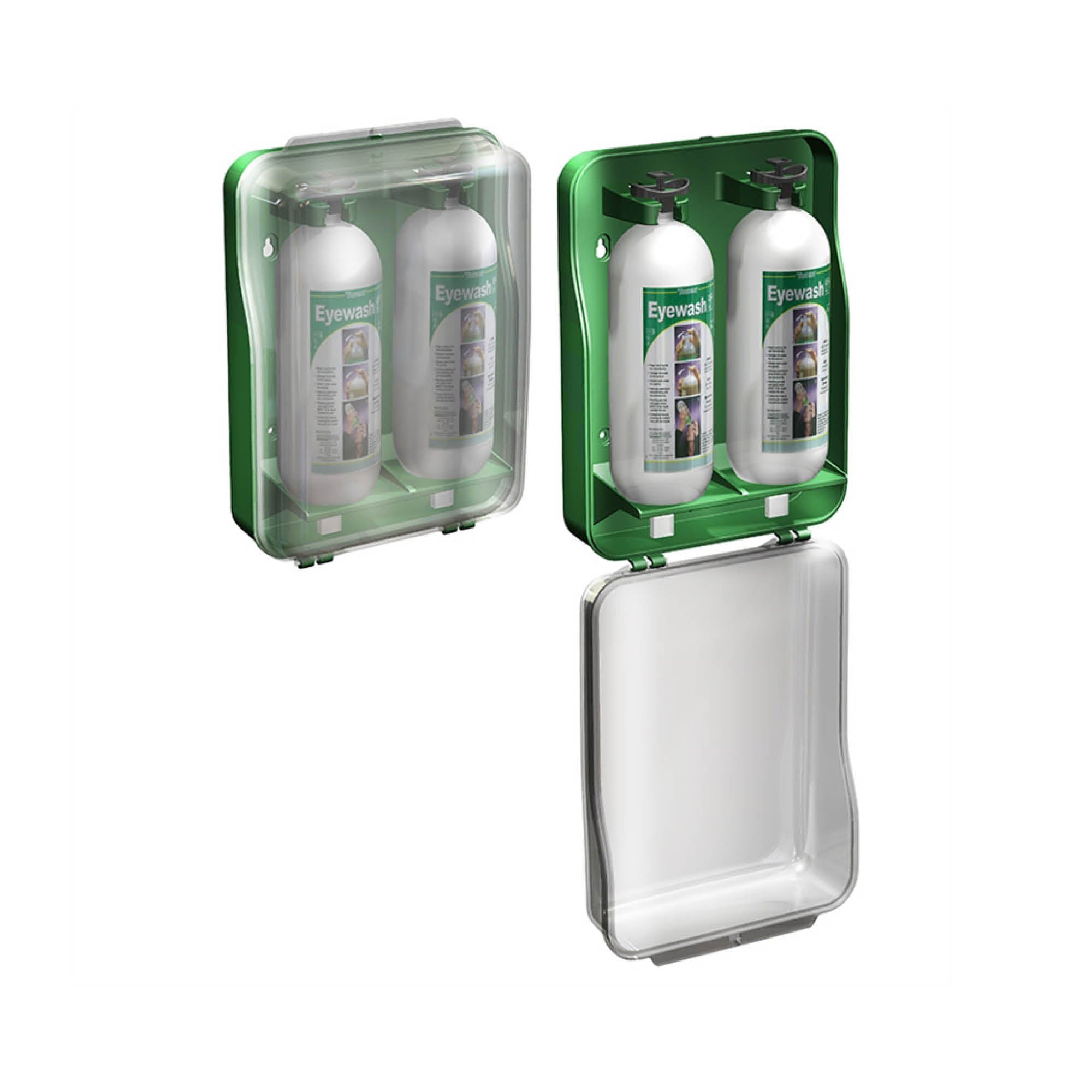 TOBIN EYE WASH CABINET W PULL DOWN COVER