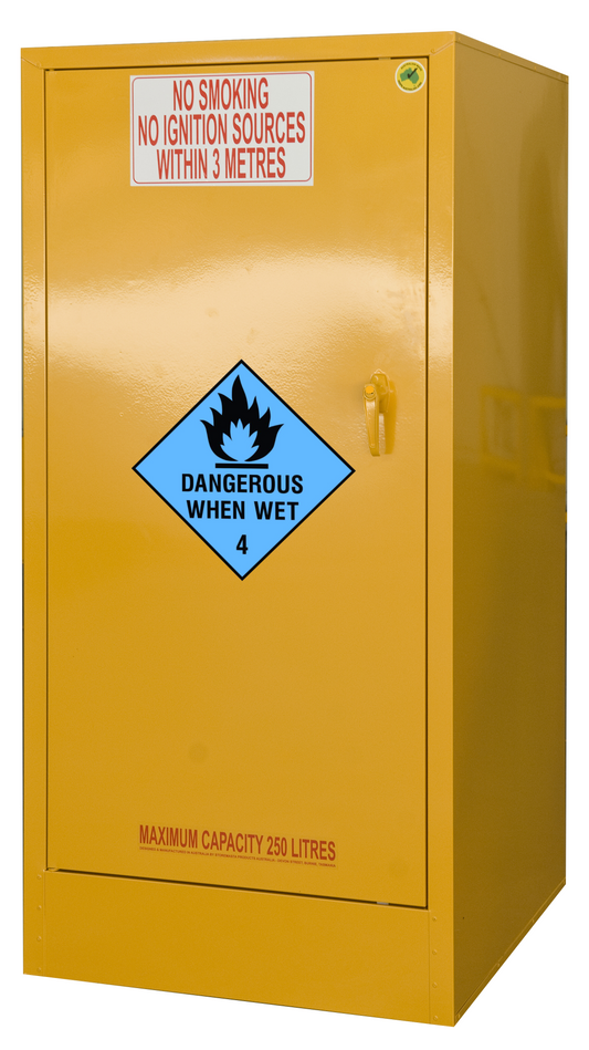 Dangerous When Wet Storage Cabinet - Single Door - 250L