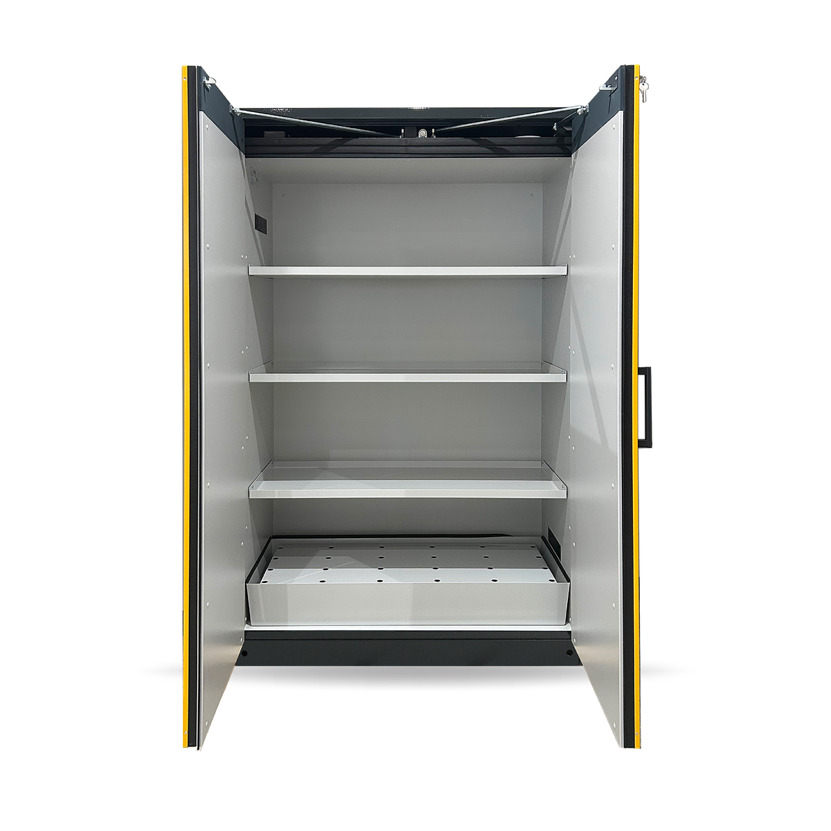 HI-LINE Q-LINE 90-minute Fire Rated Flammable Liquids Safety Cabinet, 1200mm wide, Self-Closing Wing Doors (Q90.195.120.WDAC)