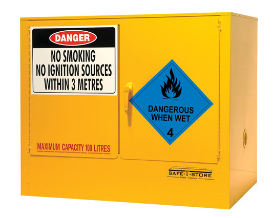 Dangerous When Wet Storage Cabinet - 100L