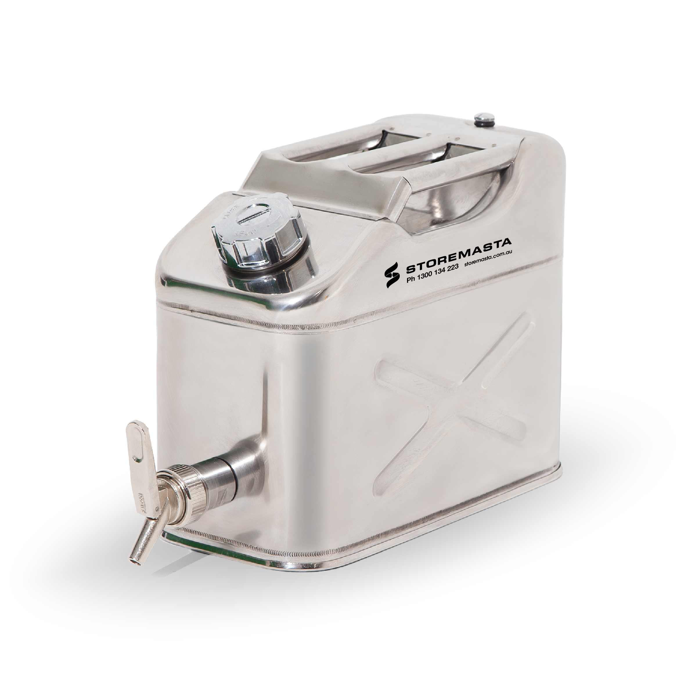 10L Safety Canister - Stainless Steel with SS Tap