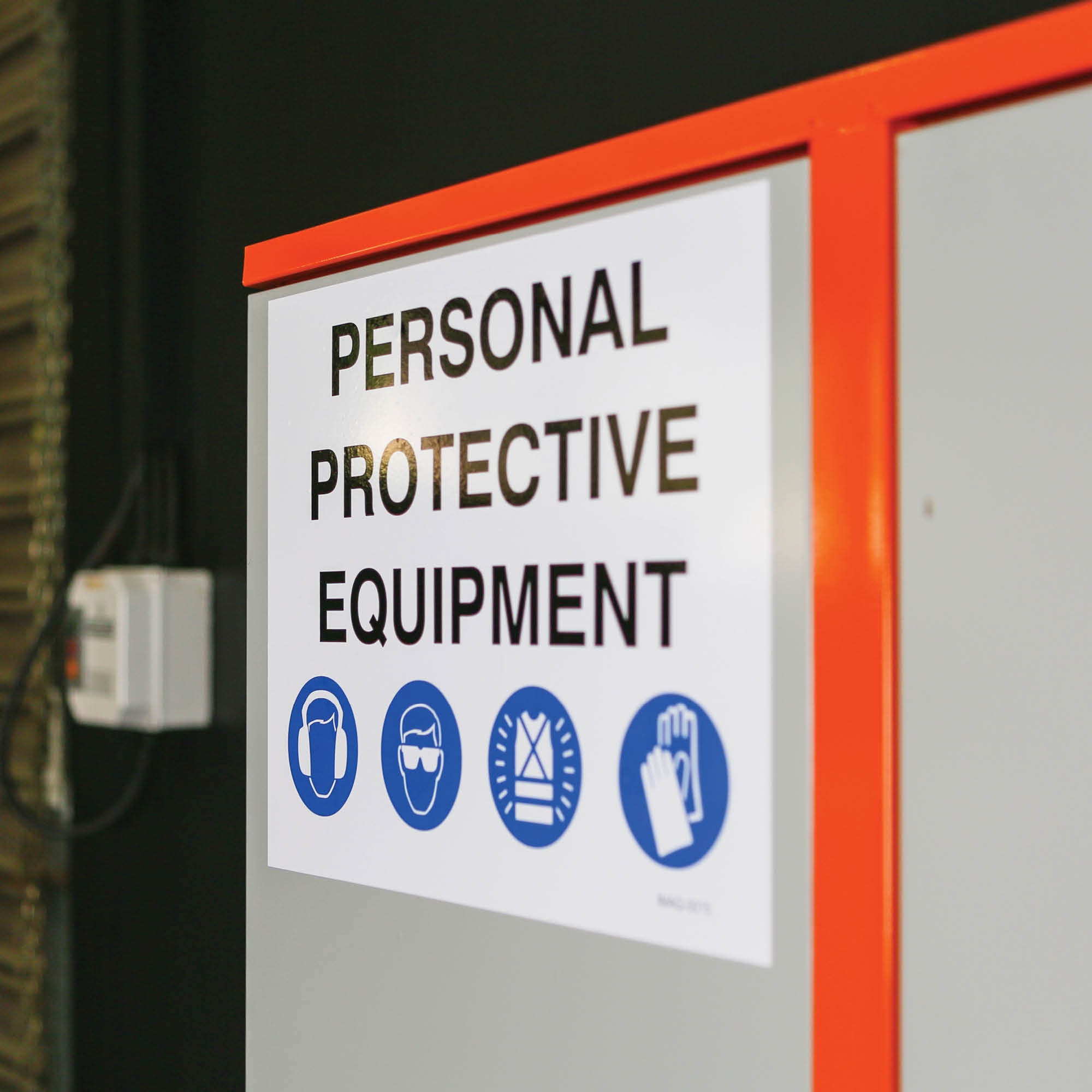 PPE Storage Cabinet - Double Door - 4 Shelves