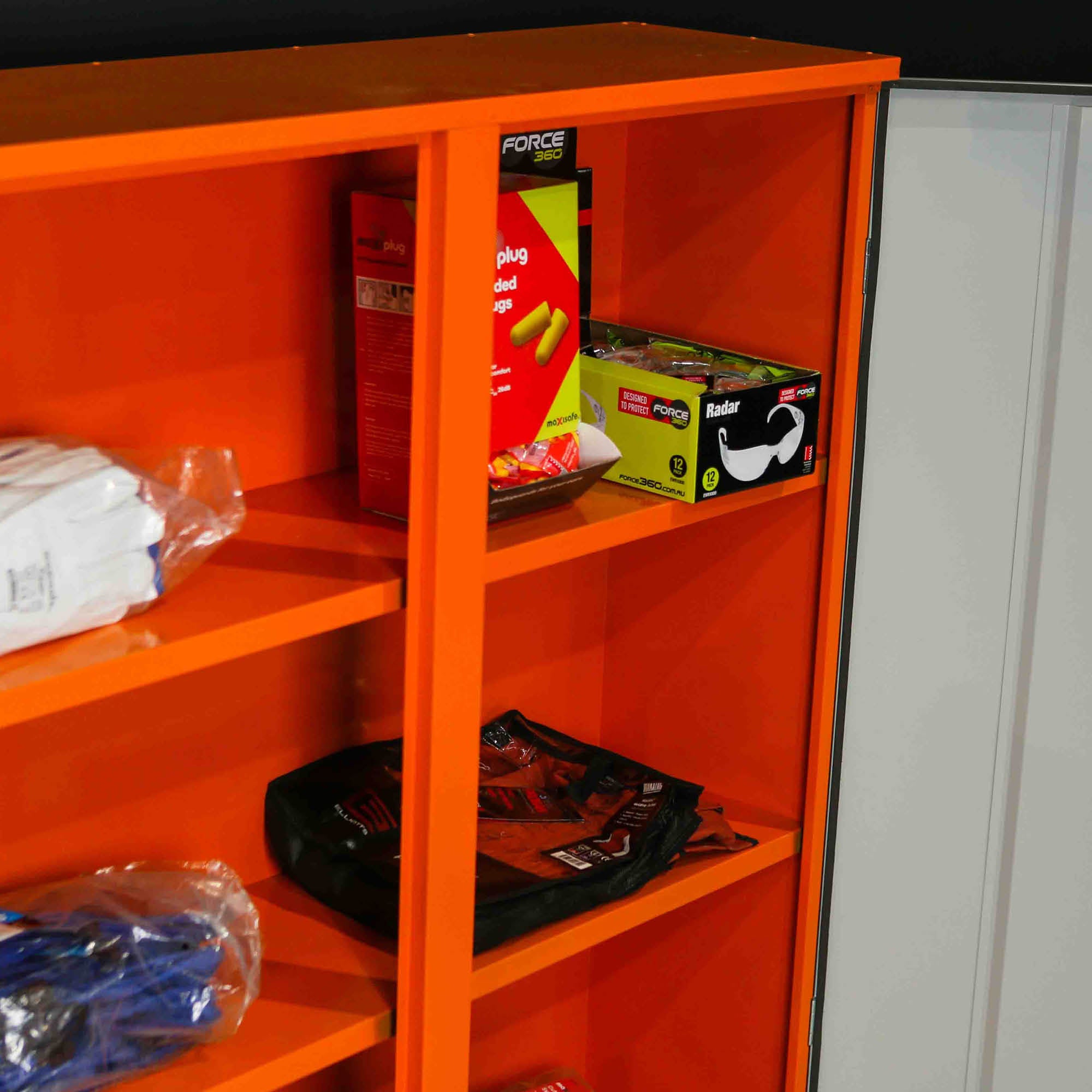 PPE Storage Cabinet - Double Door - 3 Shelves