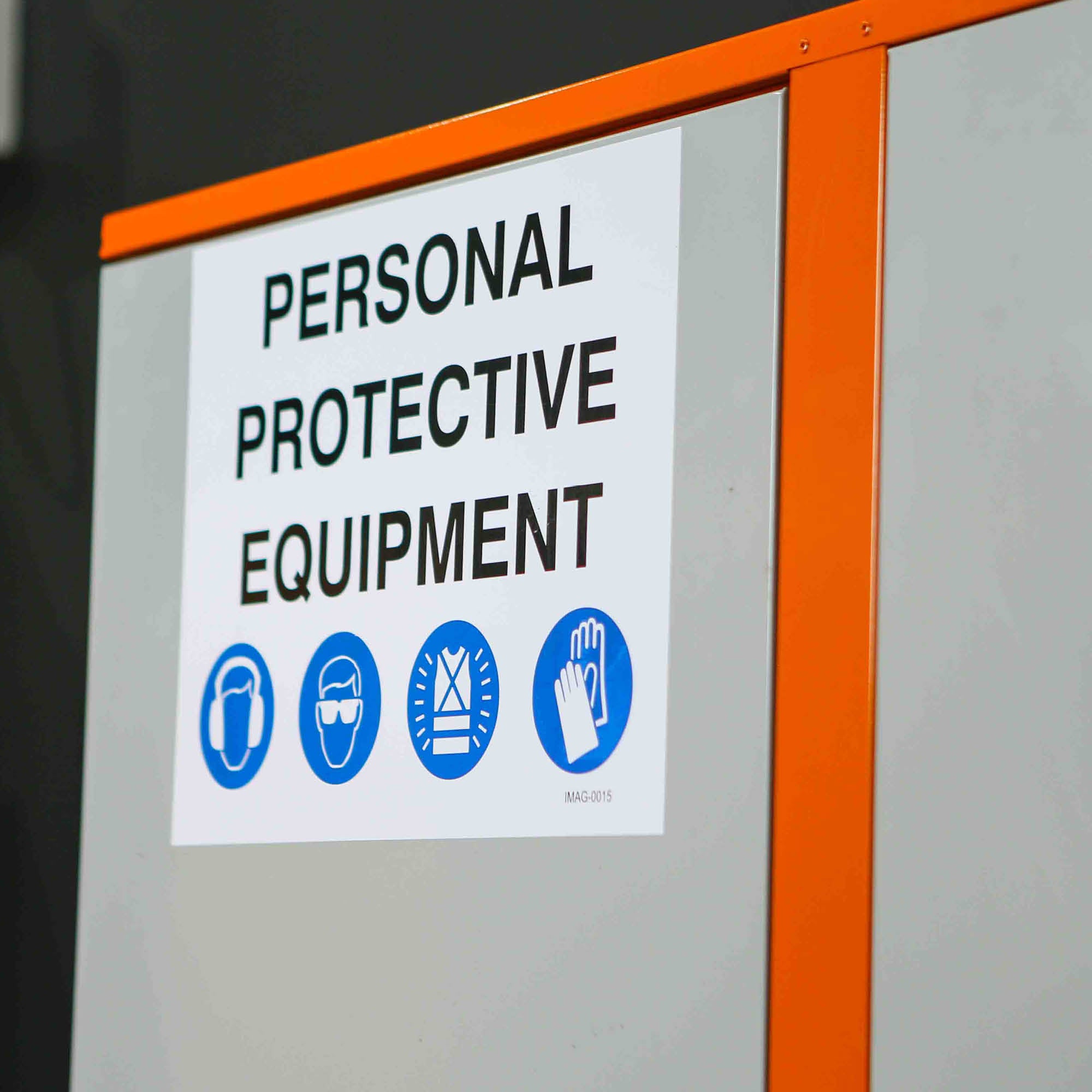 PPE Storage Cabinet - Double Door - 3 Shelves