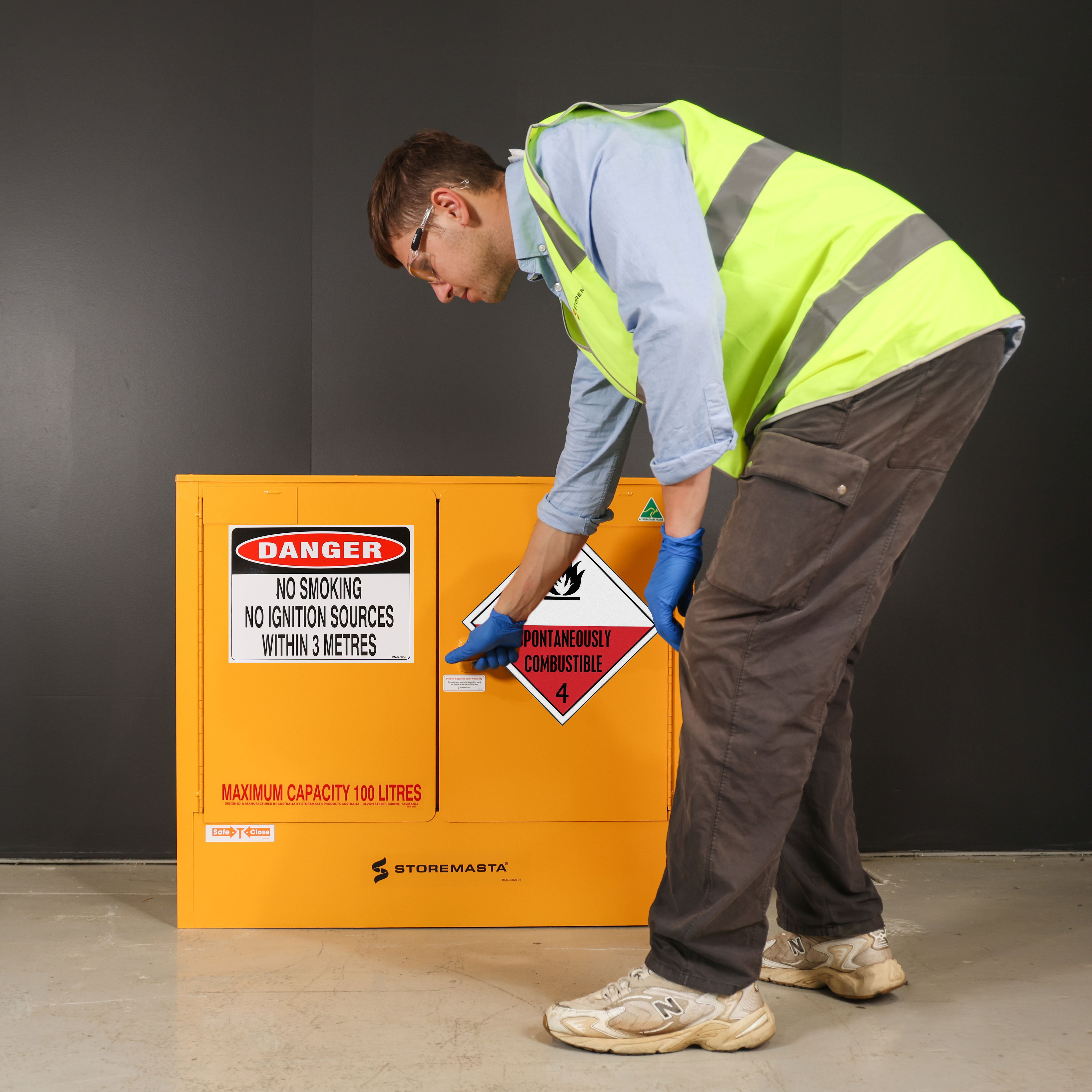 Spontaneously Combustible Substance Storage Cabinet - 100L