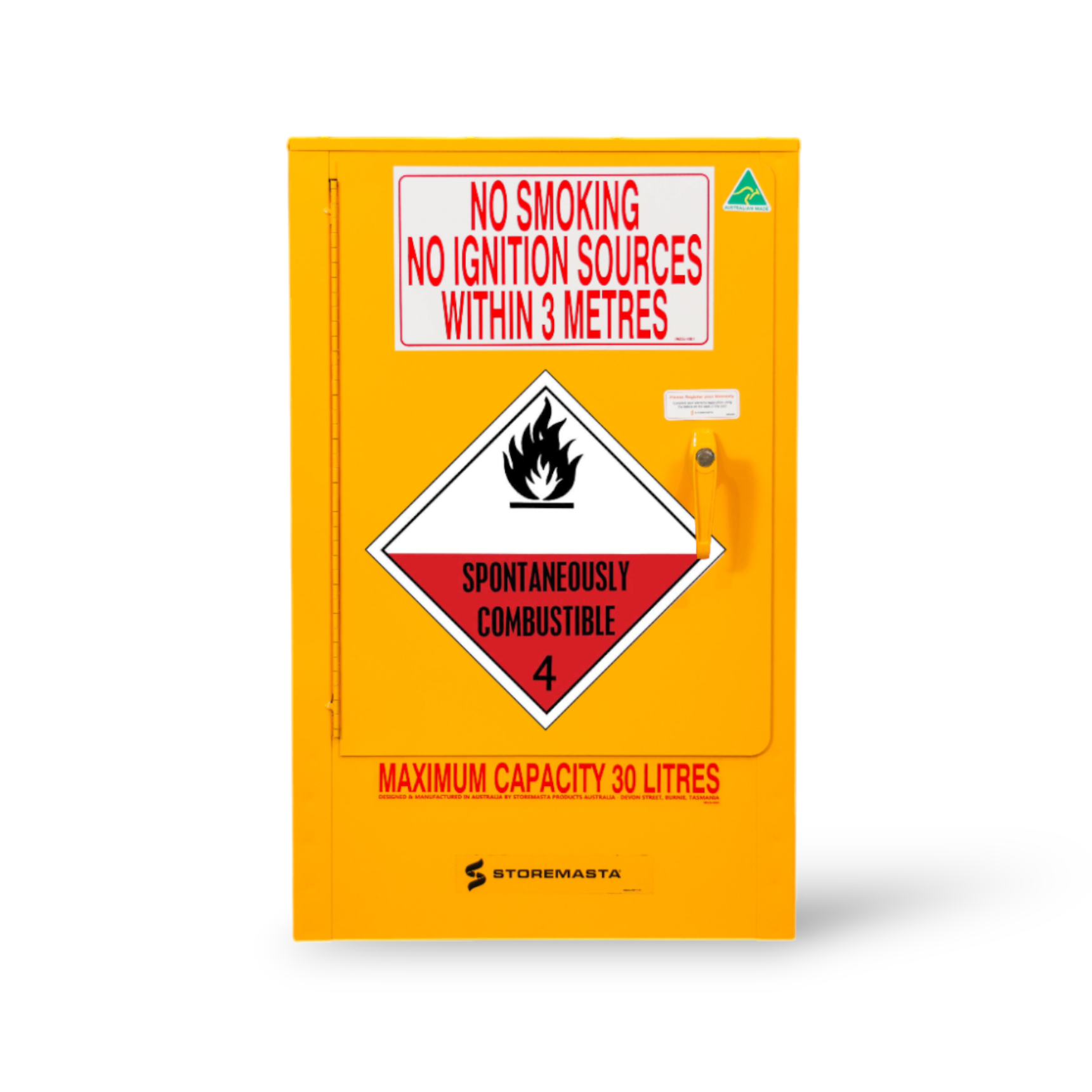 Spontaneously Combustible Substance Storage Cabinet - 30L